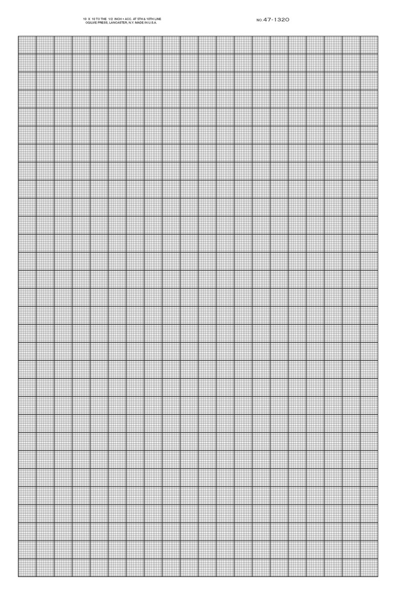 471320 K amp E 10 X 10 Green Grid Graph Paper Size 11 X 16 1 2 