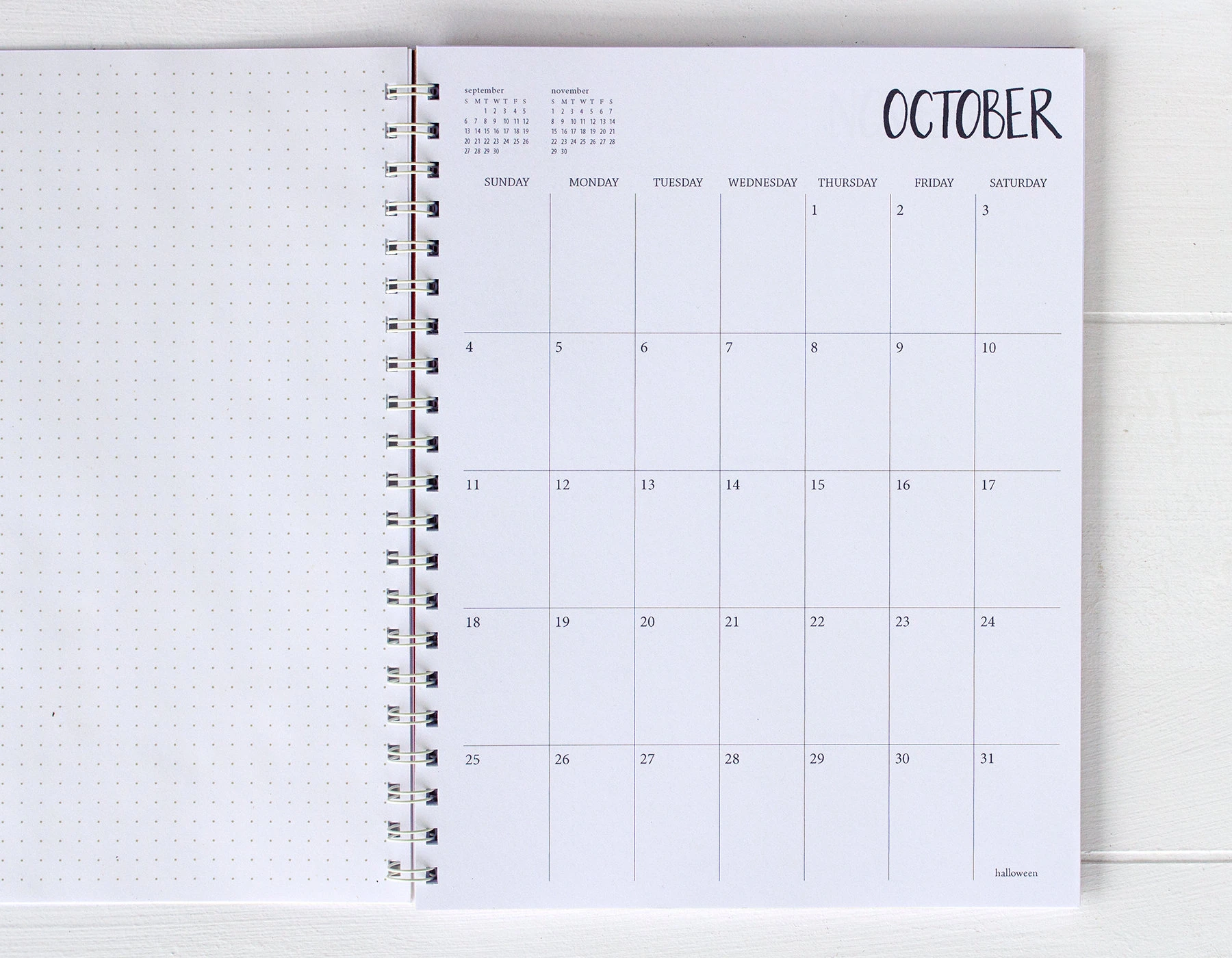 5 Year Large Monthly Spiral Planner Start Any Month Etsy de