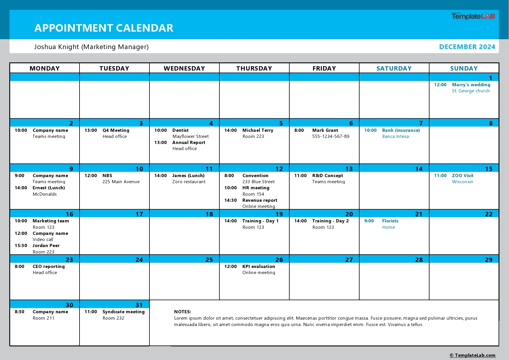 50 Printable Appointment Schedule Templates amp Appointment Calendars 