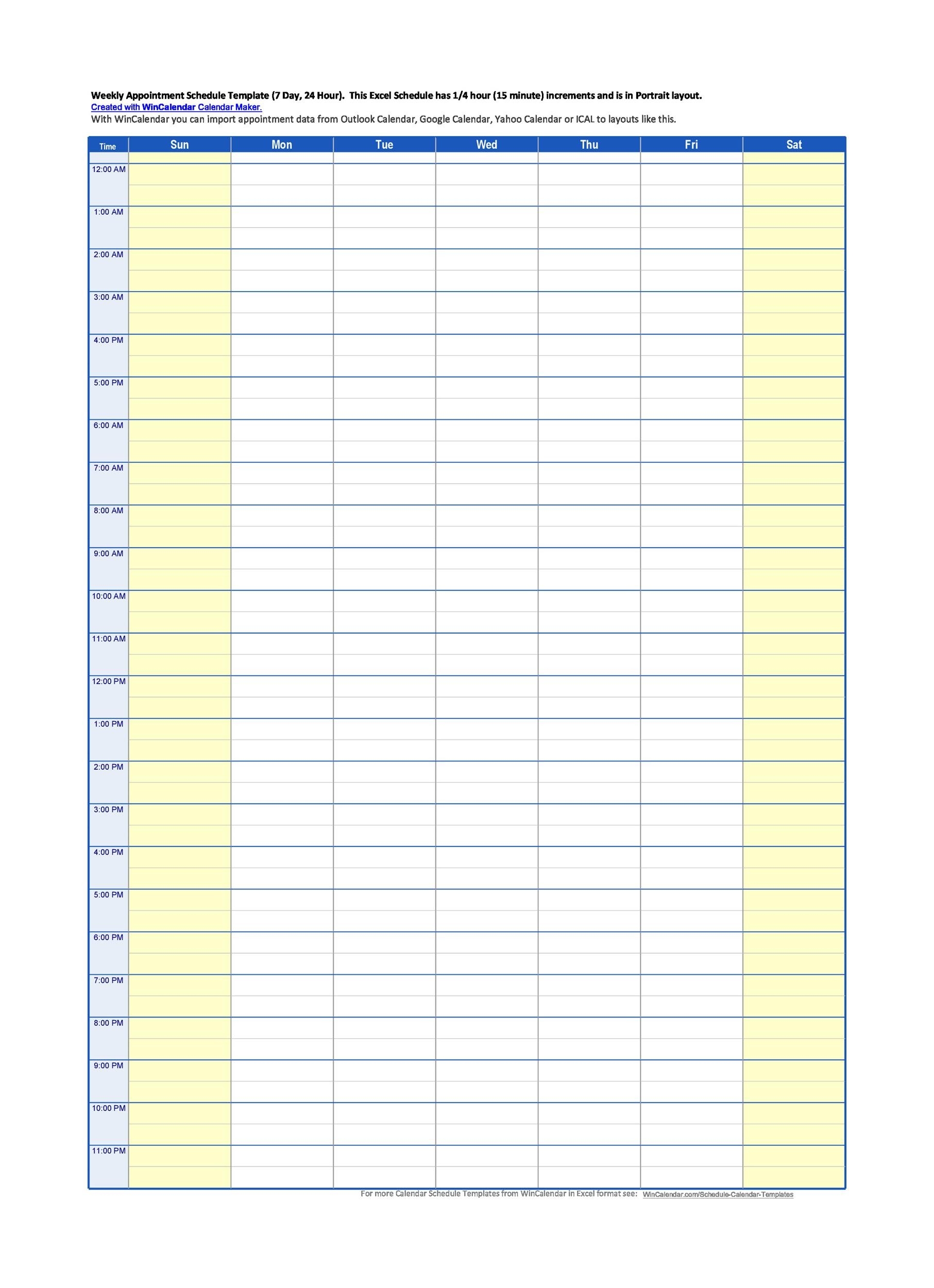 Printable Appointment Calendar November