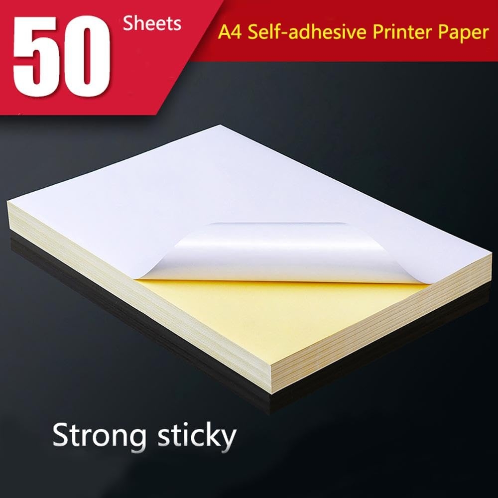 Silhouette Printable Adhesive Sticker Paper White