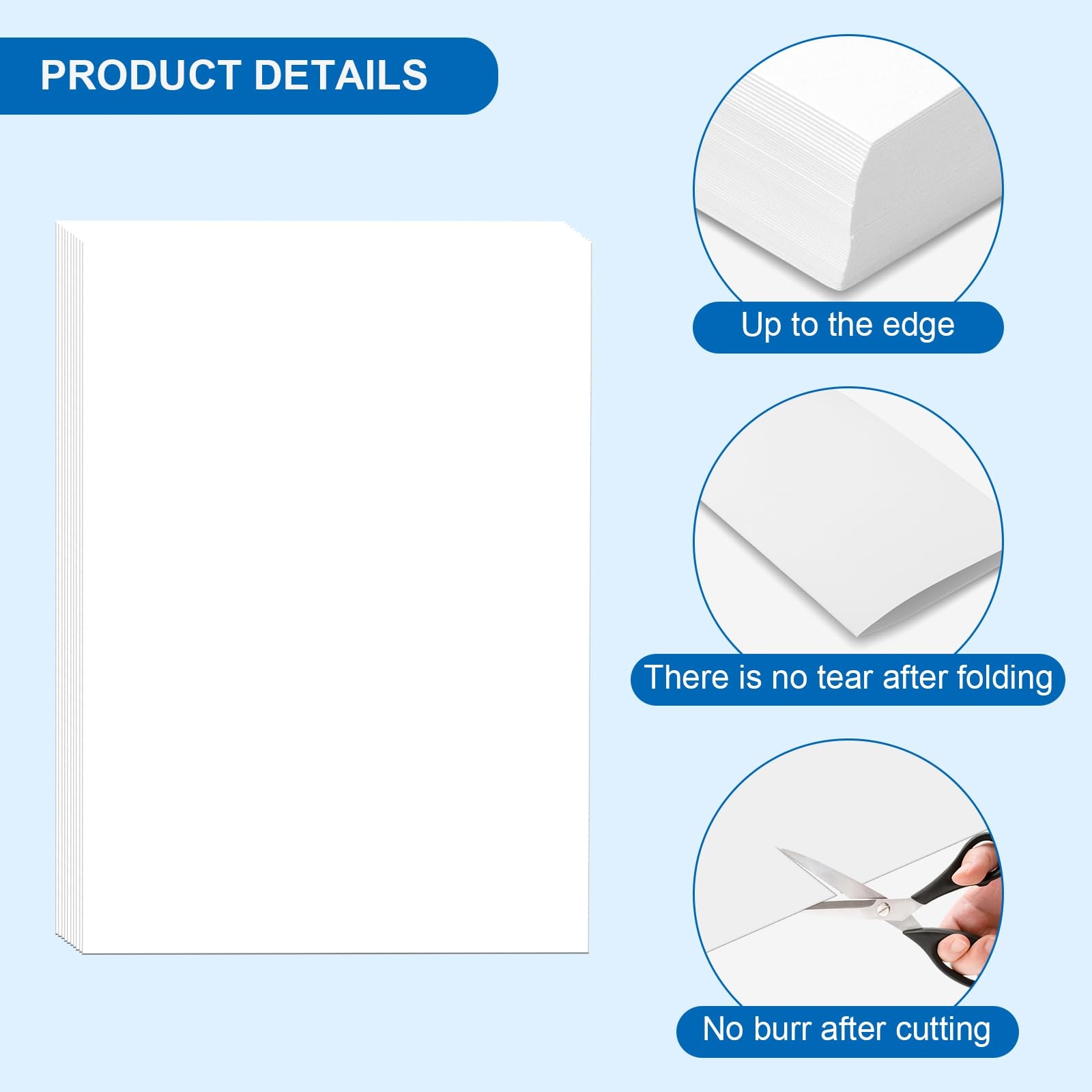 50 Sheets Of Card Paper A4 White Thick Paper A4 For Printing 250 G m Coloured Card Paper White Printer Paper For Invitations Menu Cards Wedding 