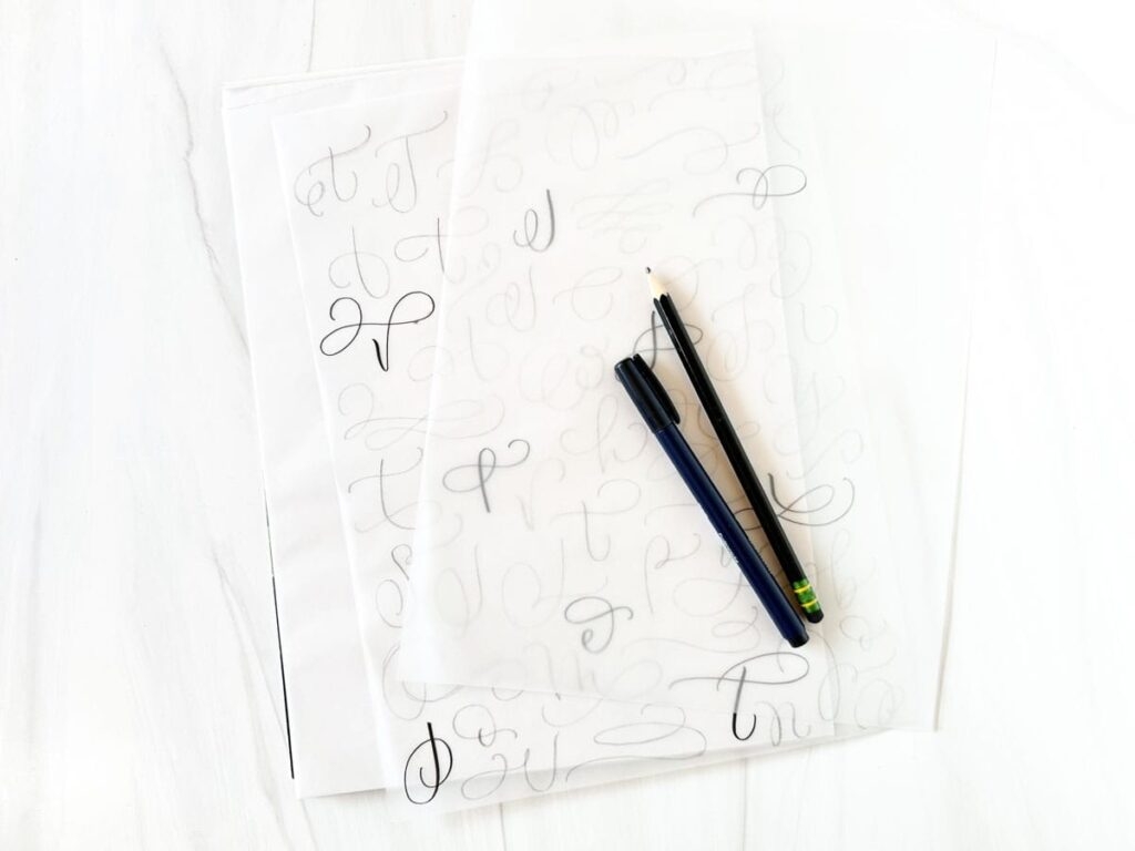 6 Super Handy Ways To Use Tracing Paper For Lettering By Heidi Grace