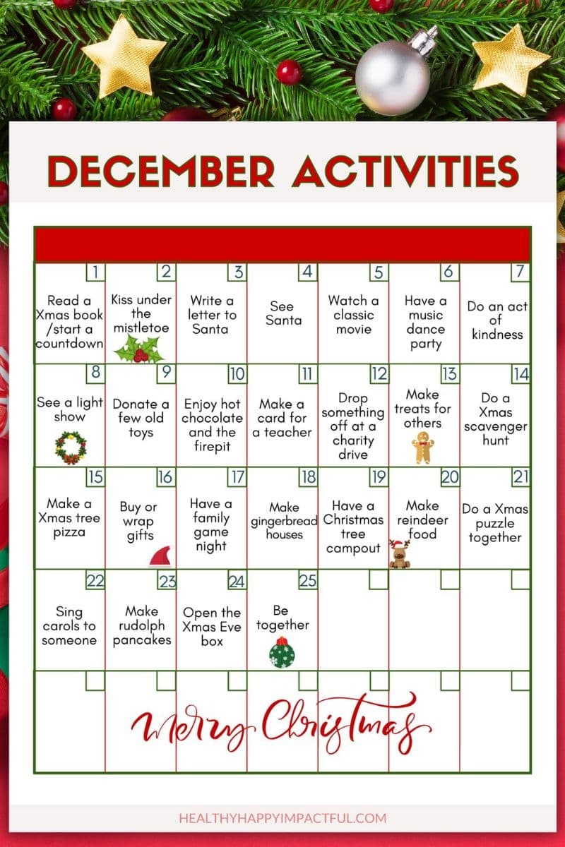 60 Fun Advent Calendar Activities amp Free Printable For 2025 