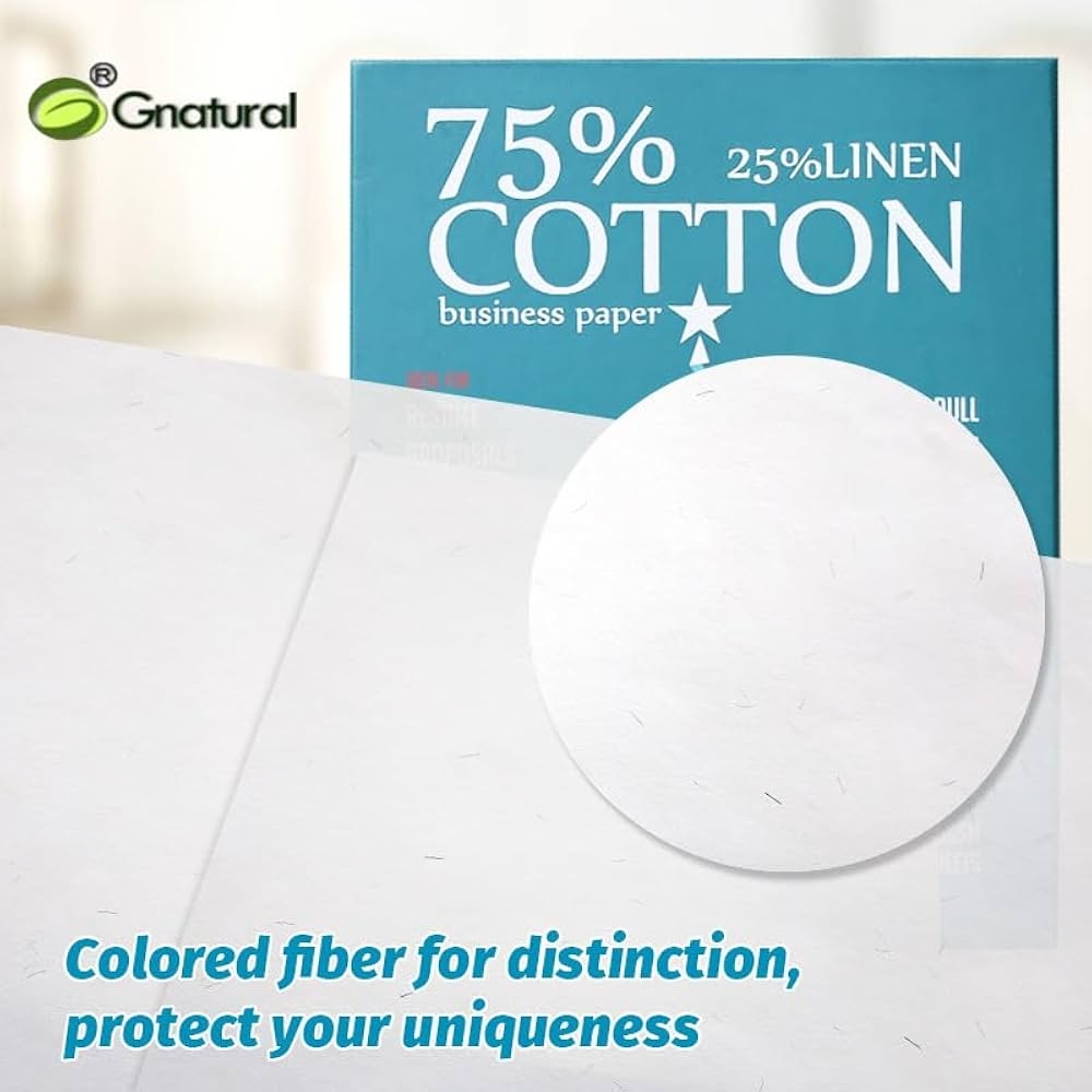 75 Cotton 25 Linen Paper 85gsm Laser Printing Paper A4 White 100 Sheets Waterproof Cotton Paper Amazon de Stationery amp Office Supplies