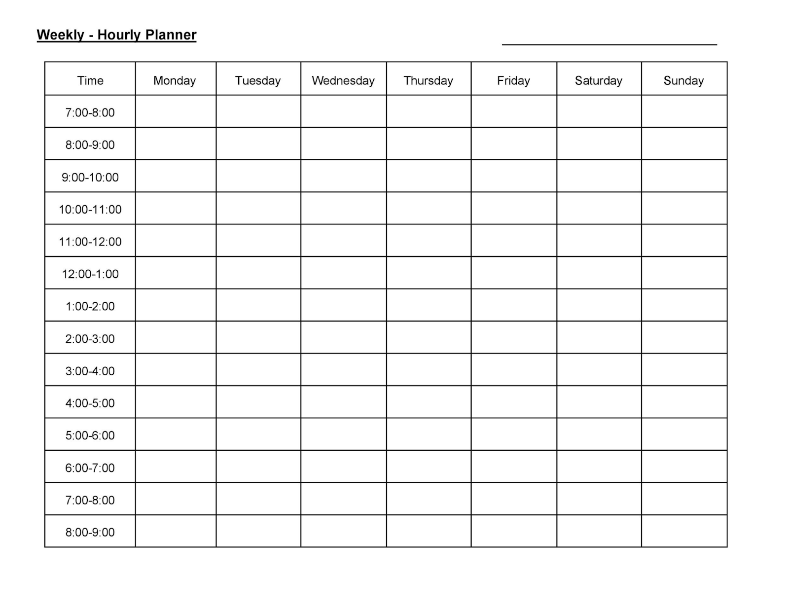 8 Hourly Planner Templates To Boost Your Productivity Chanty