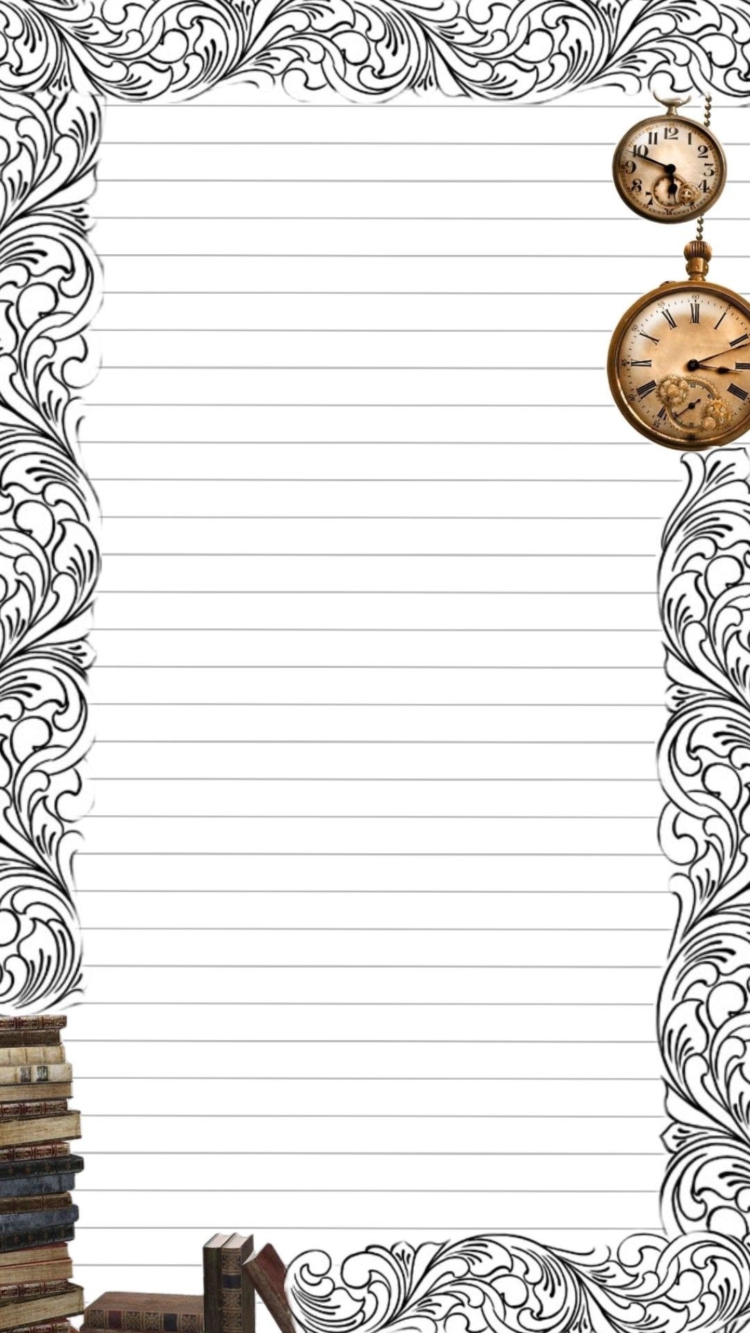 Decorative Fancy Lined Paper