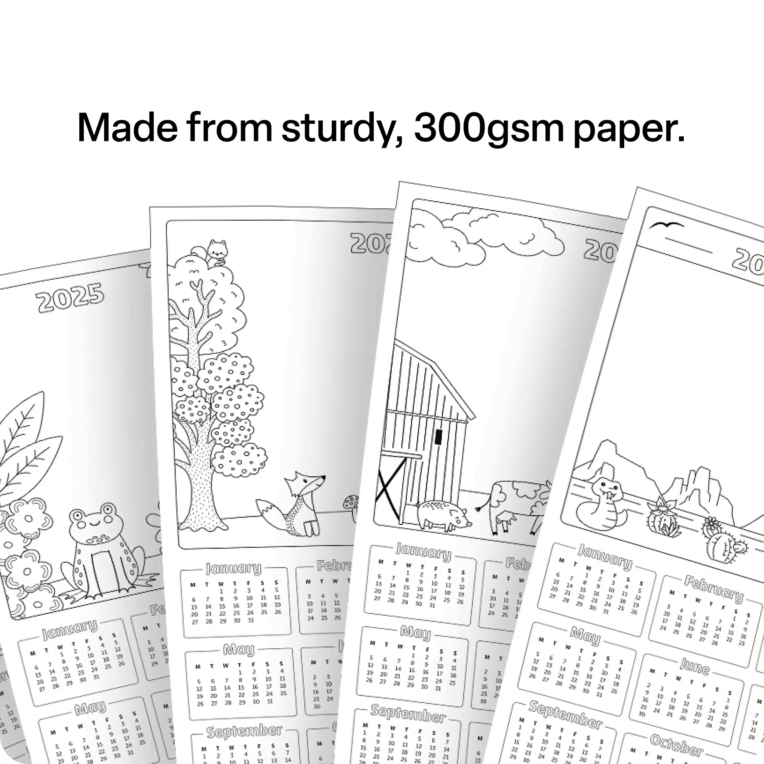 A3 Calendar Blanks 2025 Pack Of 25