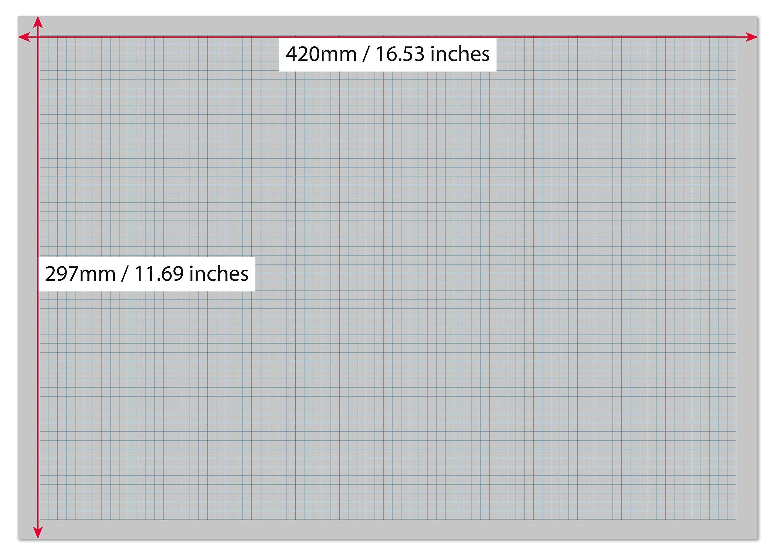 A3 Graph Pad 16 5 X 11 69 5mm Grid 50 Sheets 100 Pages 