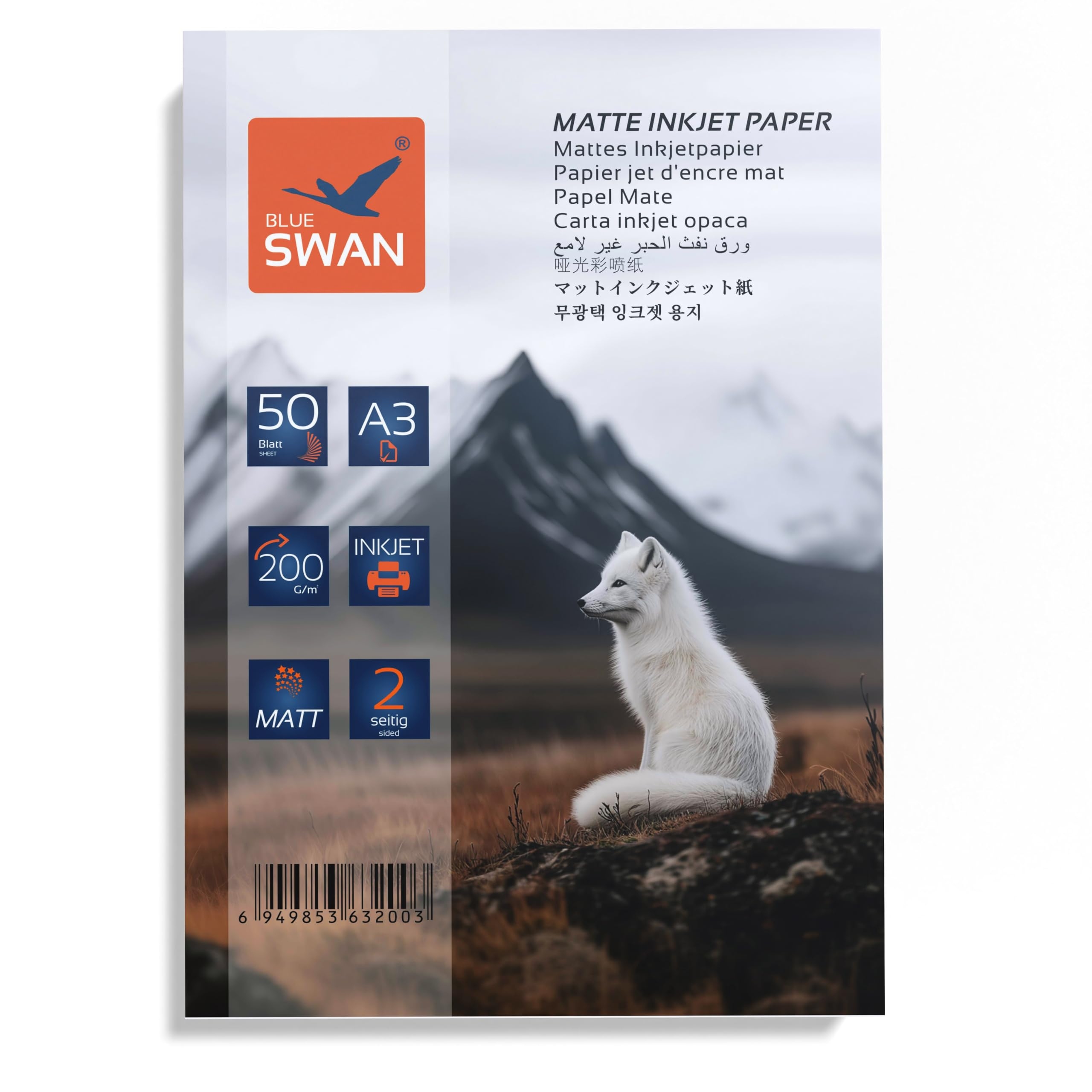A3 Matt Photo Paper Printable On Both Sides Matte Coating 200 G 