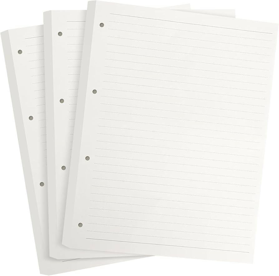 A4 Lined Paper Refill Pad