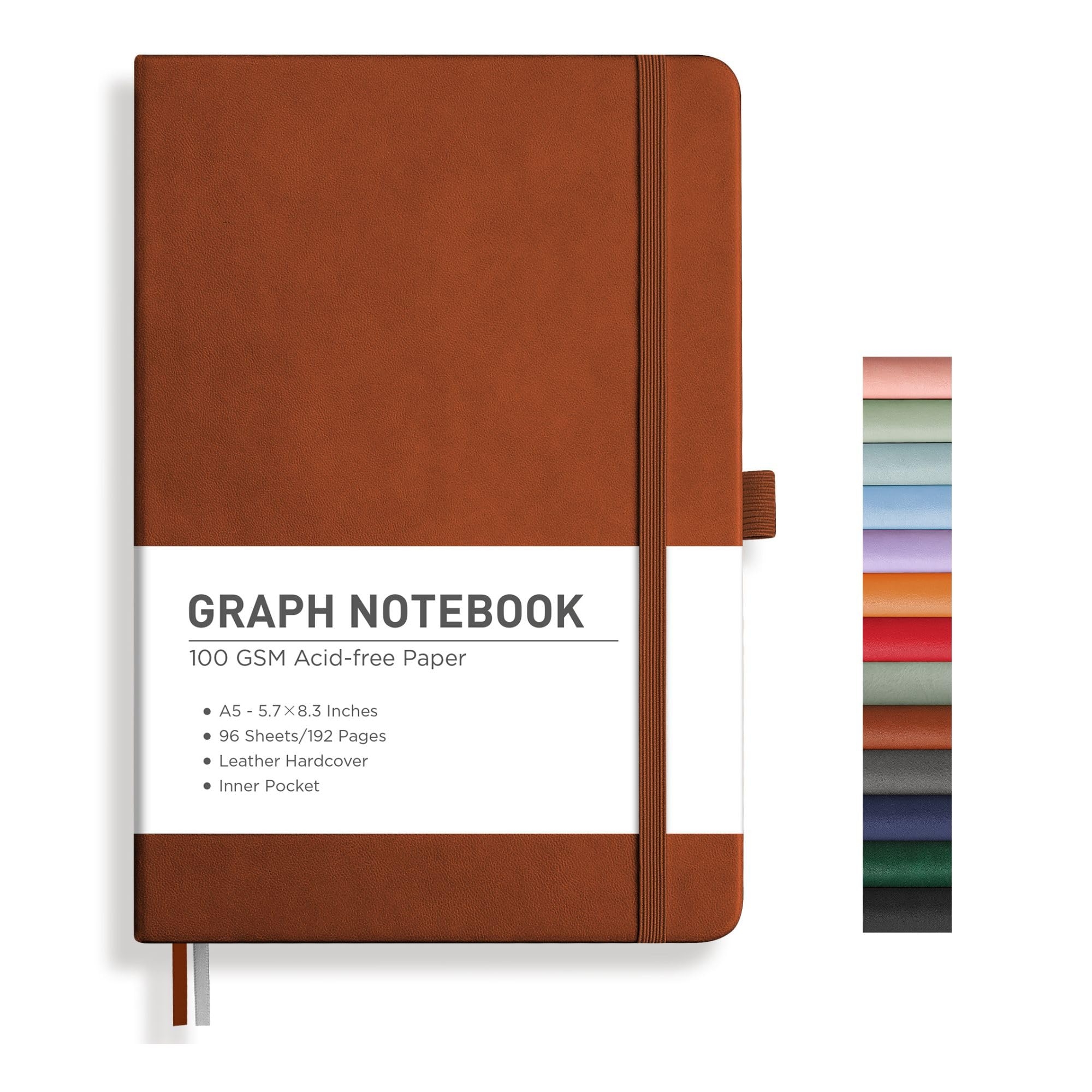 Graph Paper Journal Leather