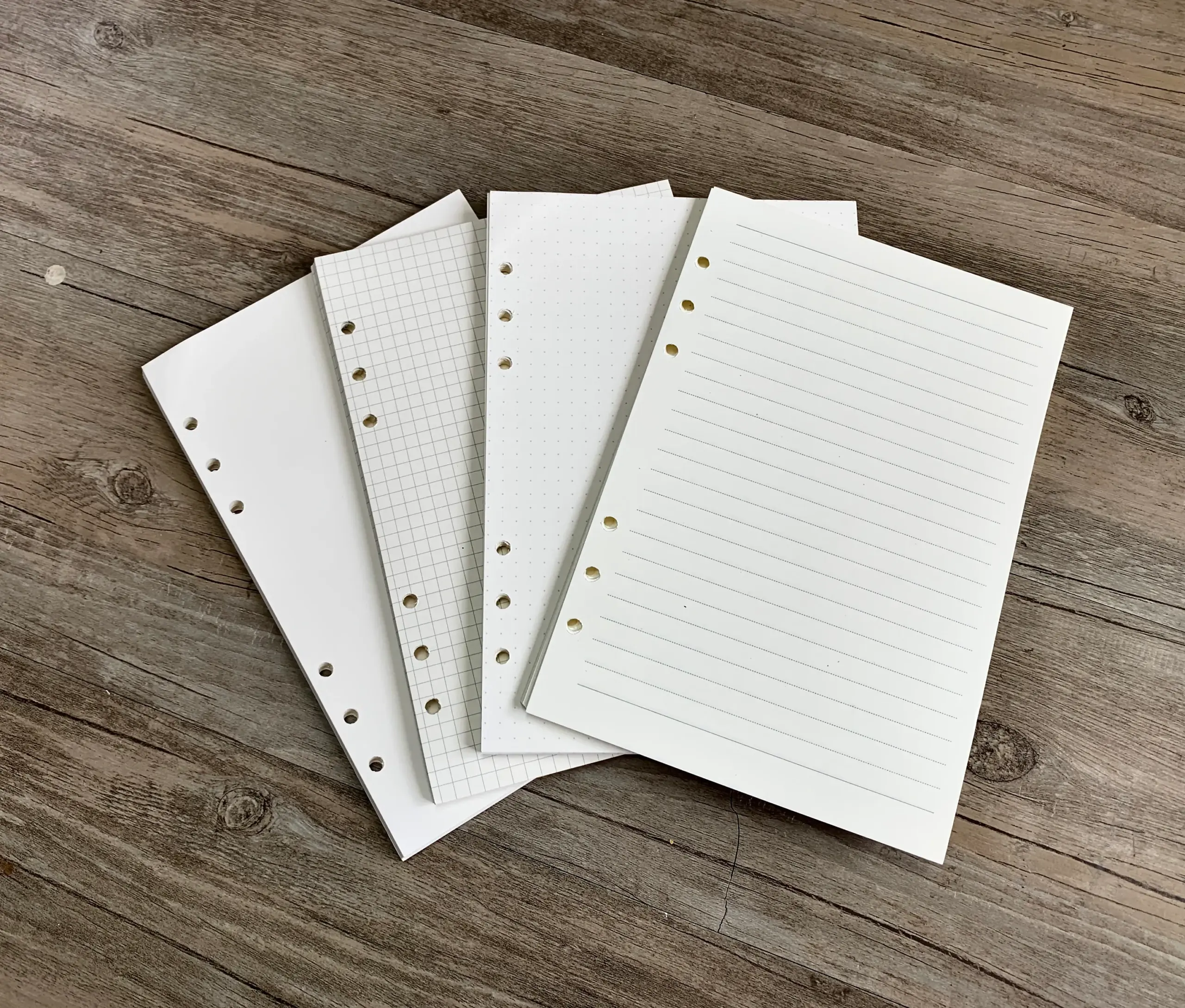 A5 Paper 10 Pack A5 Ruled Refill Paper 6 Hole Punched 100gsm 