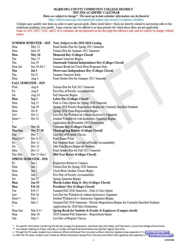 Academic Calendar 2025 2026 PROPOSED PDF Academic Term Academia