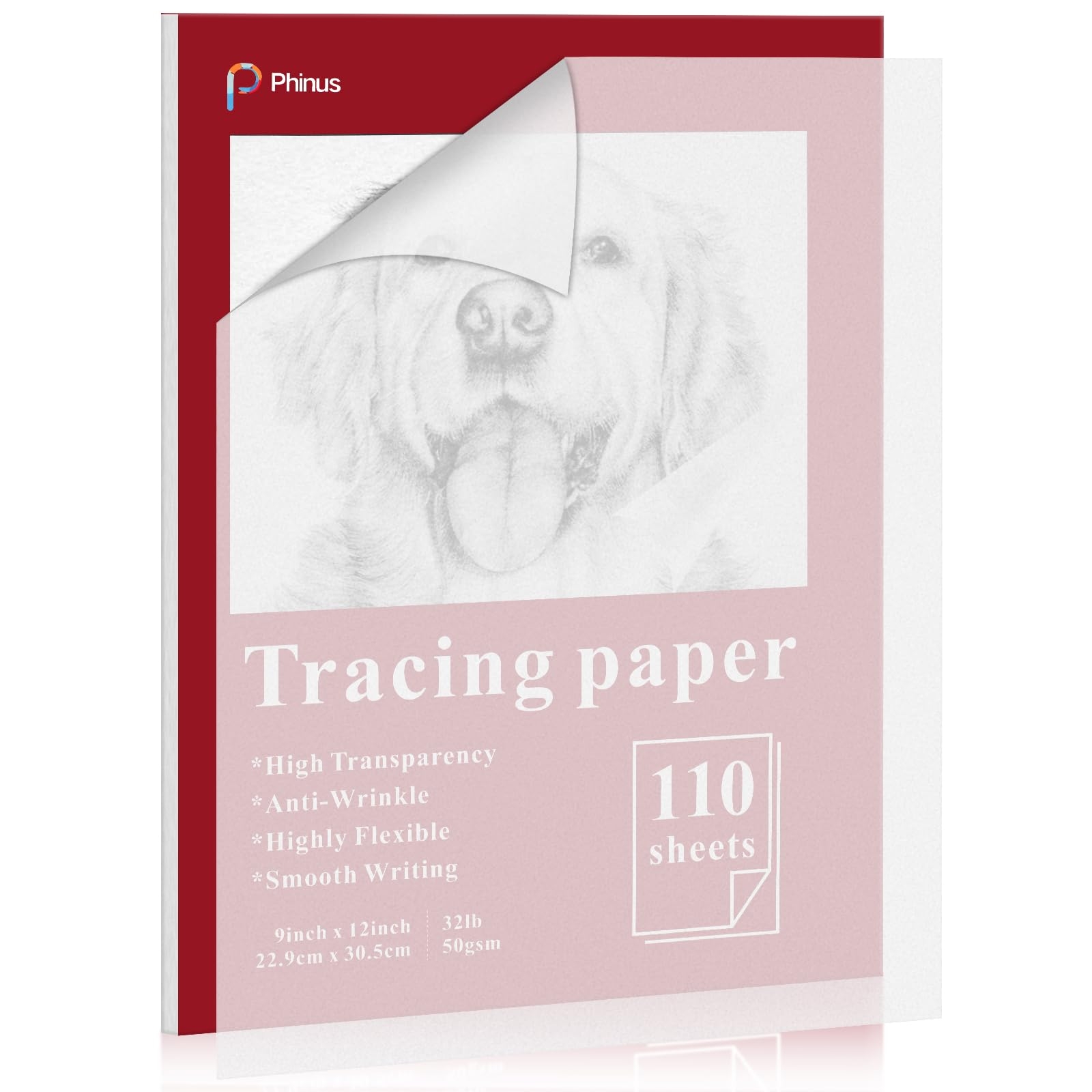 Amazon 110 Sheets Tracing Paper For Drawing 9 x12 Trace 