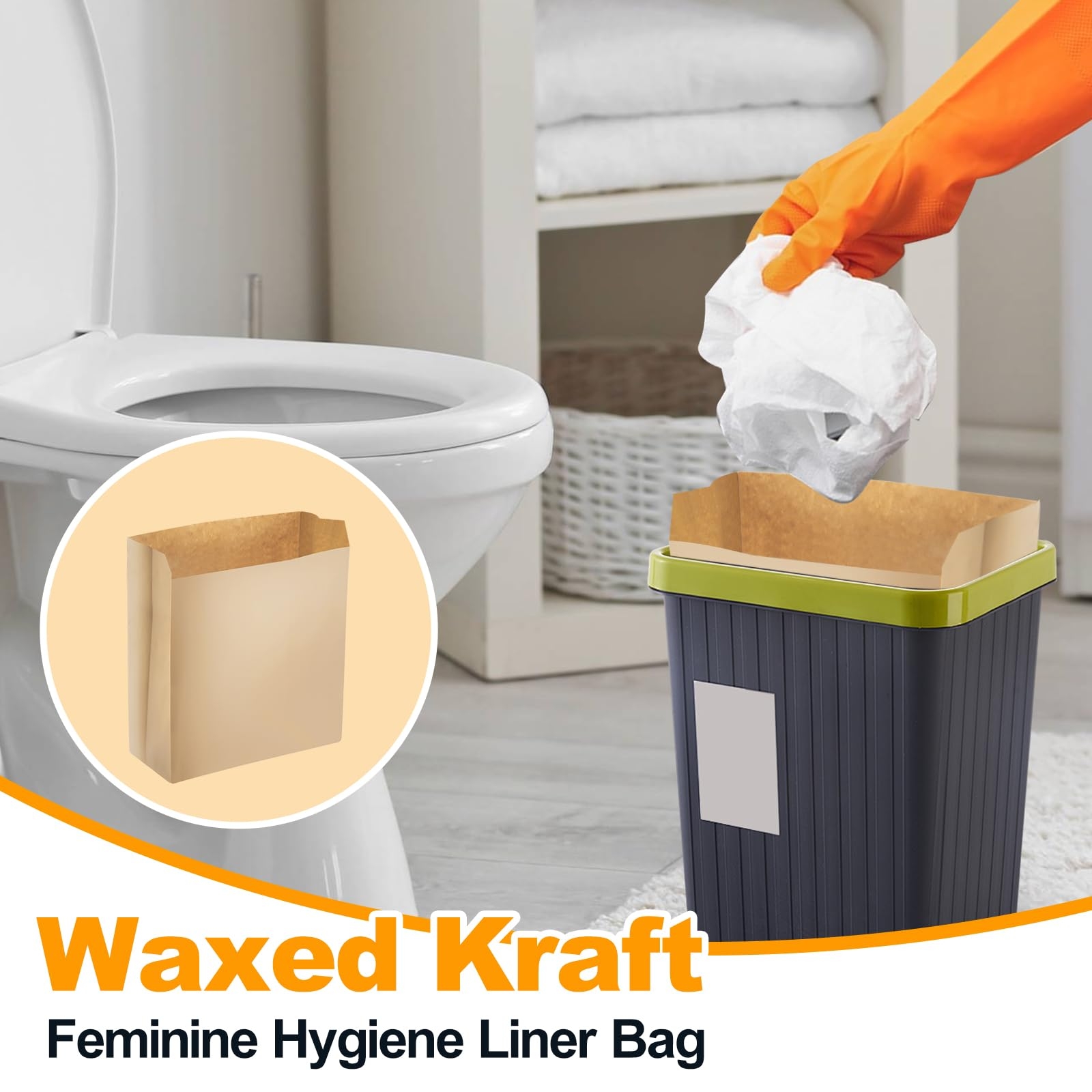 Amazon 500 Pcs Waxed Sanitary Napkin Disposal Bags Feminine 