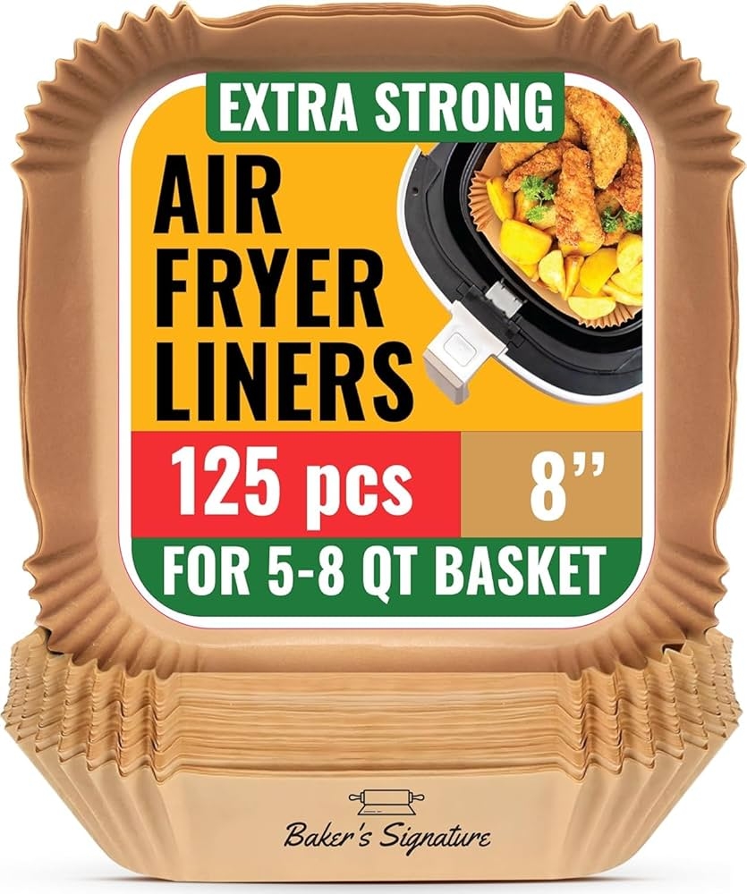 Amazon Air Fryer Paper Liners 125Pcs Air Fryer Disposable 
