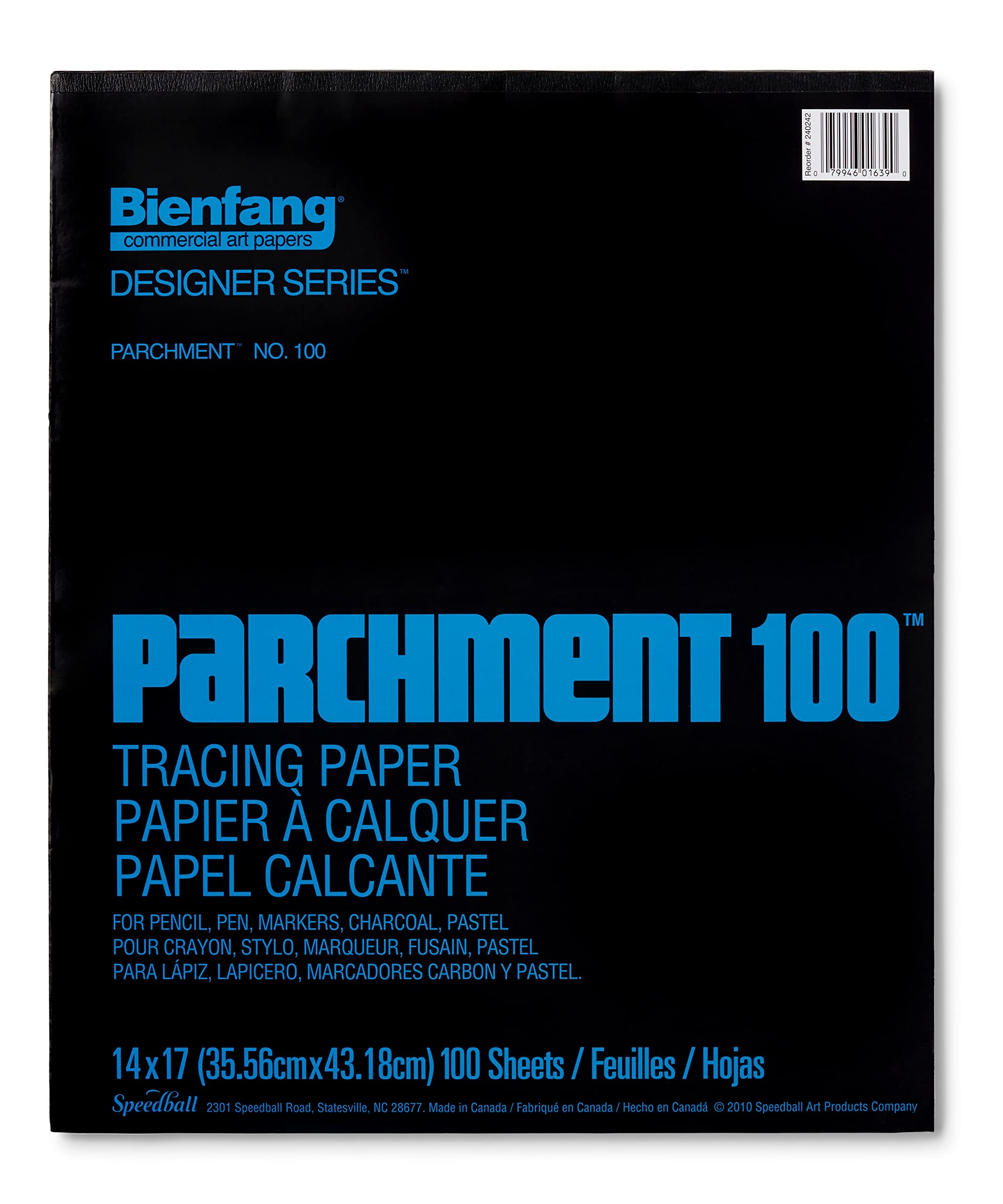 Amazon Bienfang Parchment 100 Tracing Paper Pad 14 X 17 