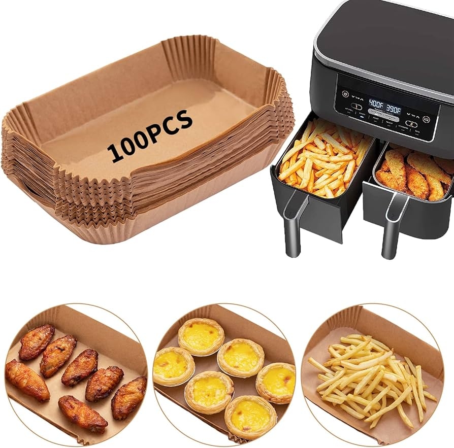 Amazon de Air Fryer Disposable Paper Liner For Ninja Dual 100PCS 