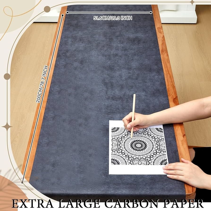 Amazon Dinifee 5 Sheets Large Carbon Paper For Tracing 20 3 X 
