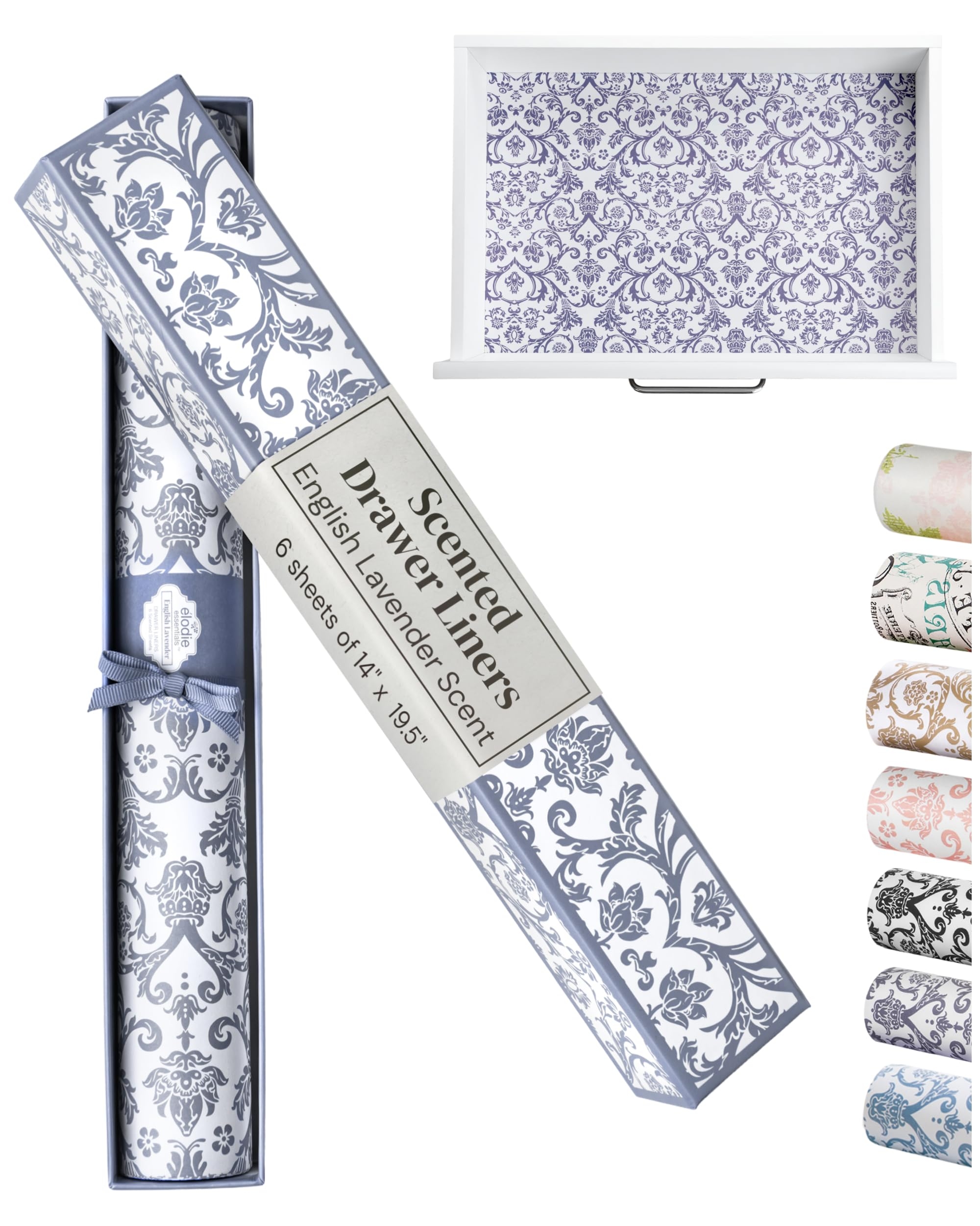 Amazon Elodie Essentials 6 Scented Drawer Liners For Closet 