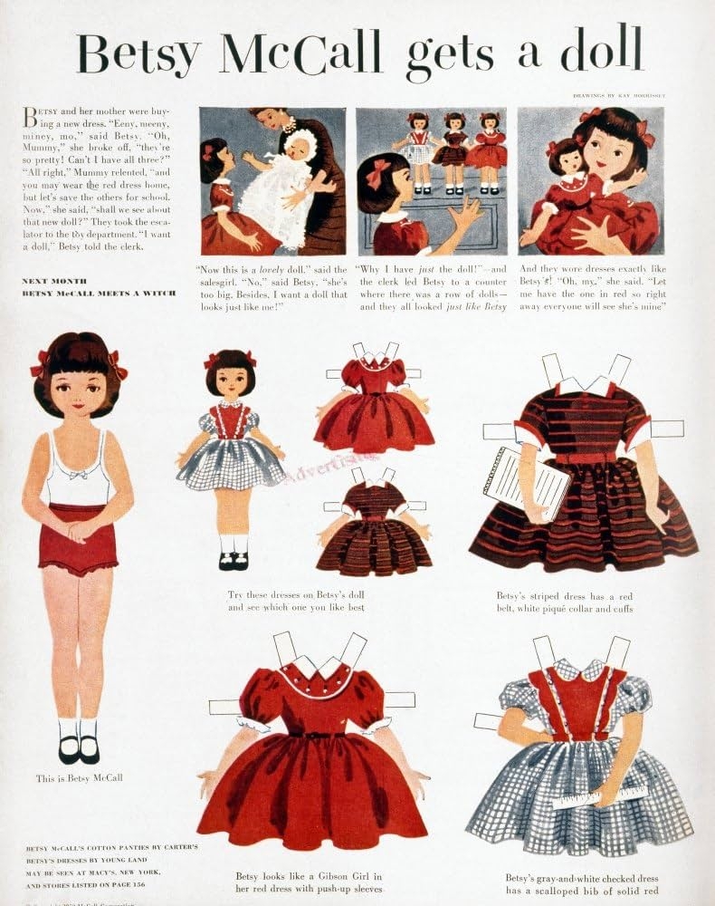Amazon Girls Fashions 1952 Npage From The September 1952 
