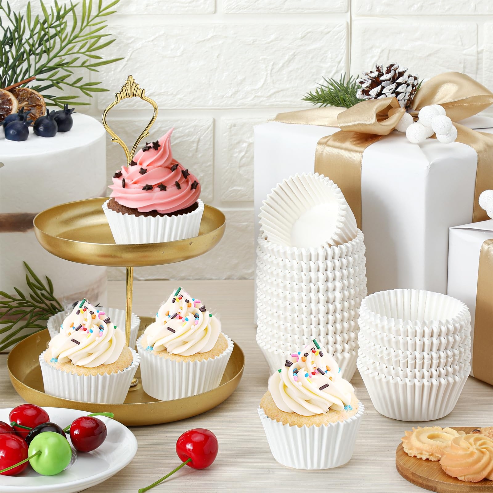 Amazon Jinei 5000 Pcs White Cupcake Liners Bulk Baking Cups 