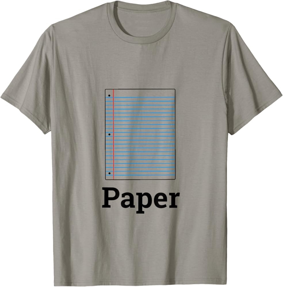 Amazon Paper Tshirt For Group Halloween Costume With Lined 