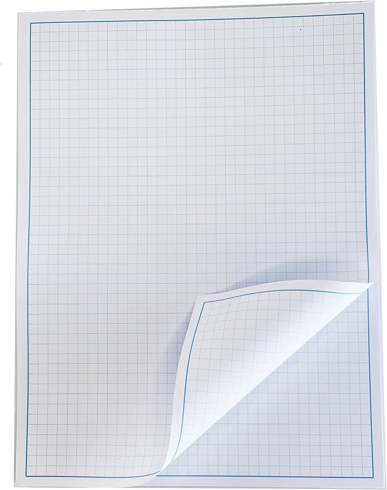 Amazon Reskid Blueprint And Graph Paper Pad 50 Sheets Per 