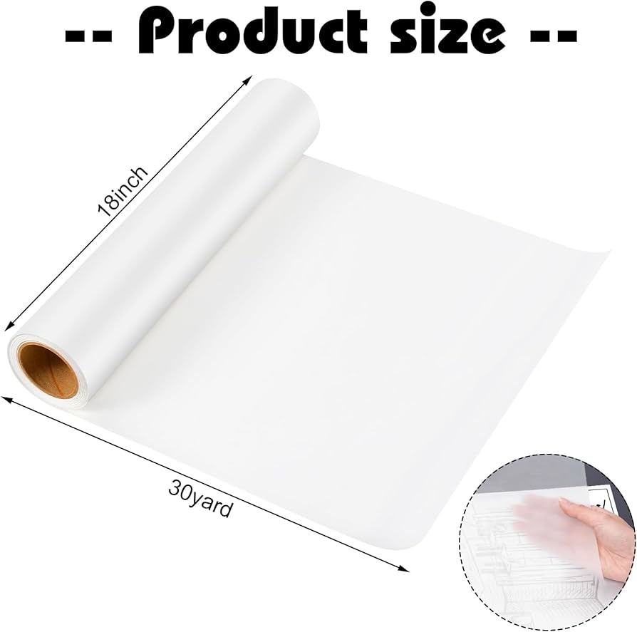 Amazon Tracing Paper Roll 18 Inch X 30 Yards White 