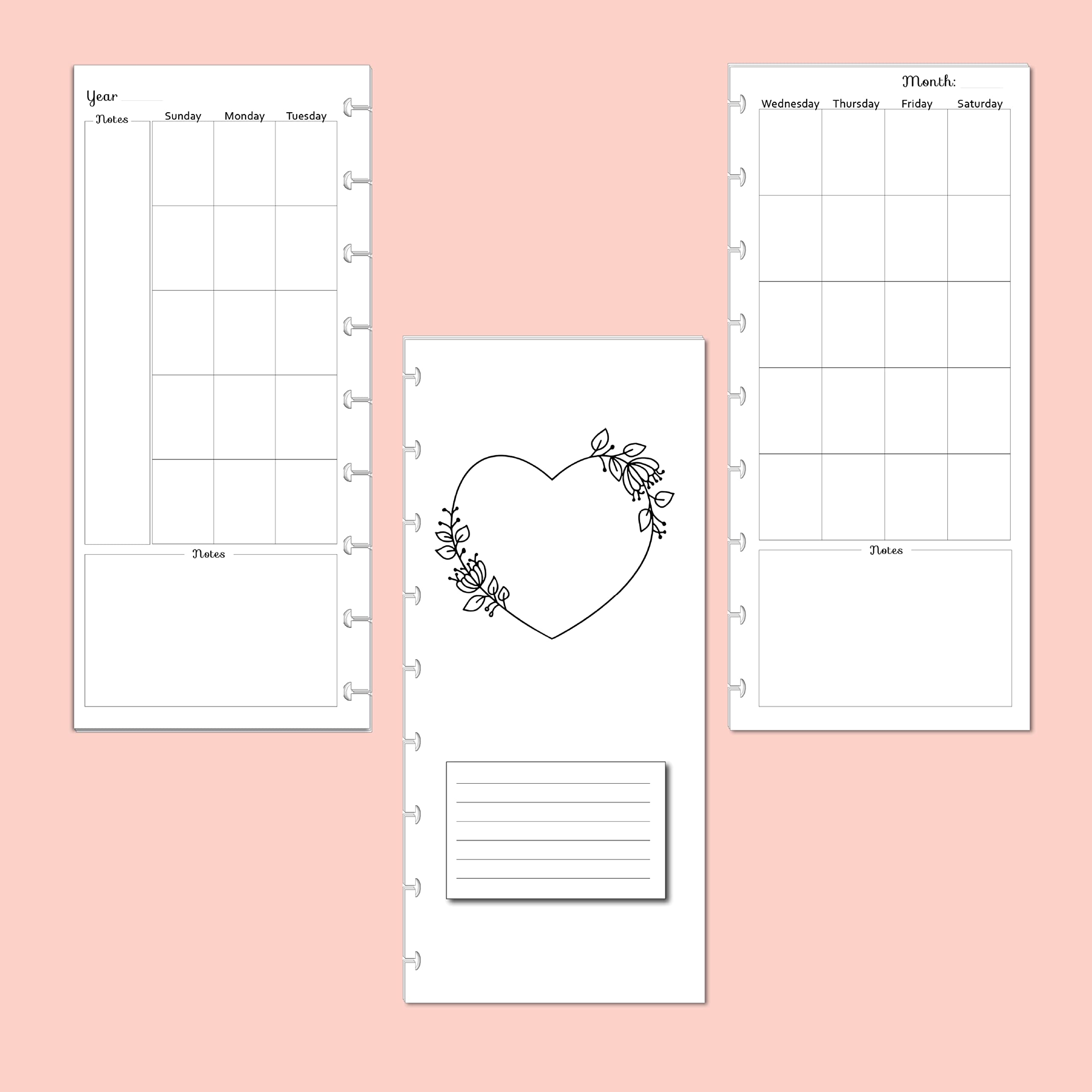 Calendar Inserts For Happy Planner