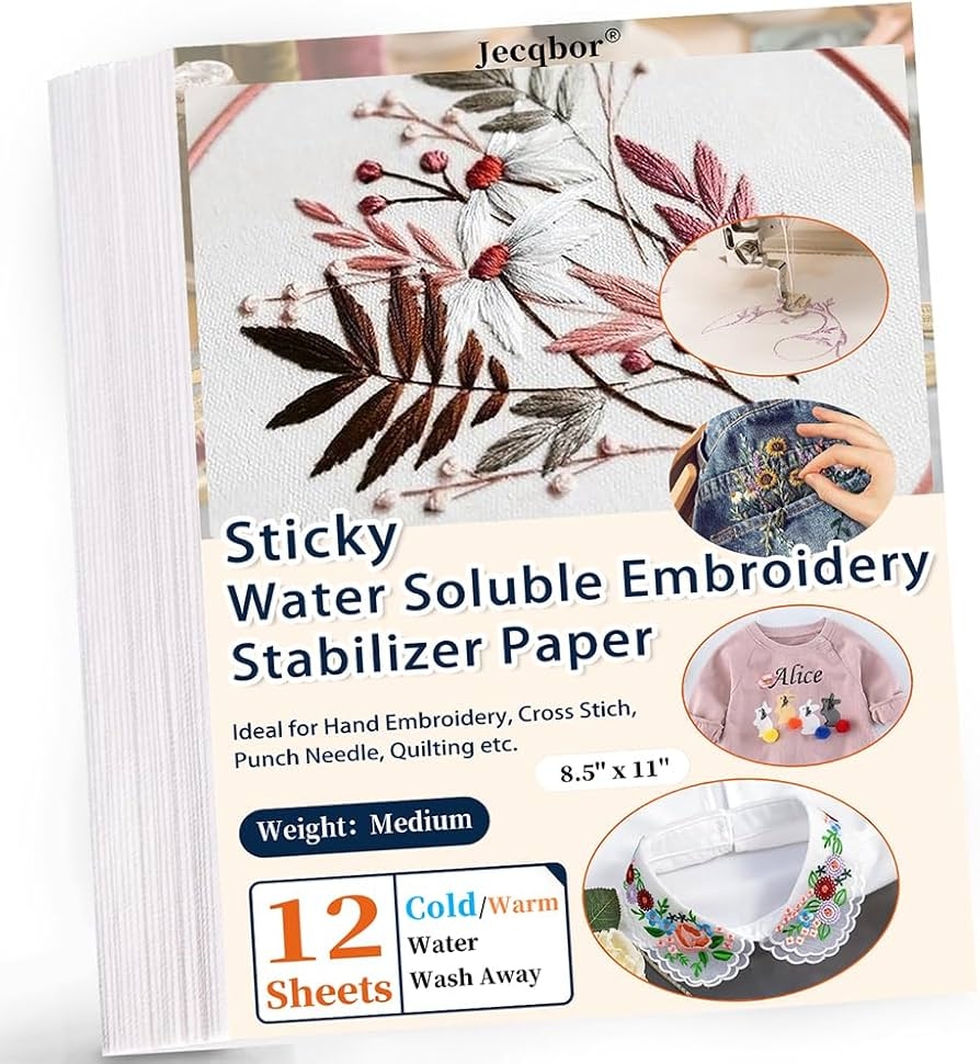 Amazon Water Soluble Stabilizer For Embroidery Printable 