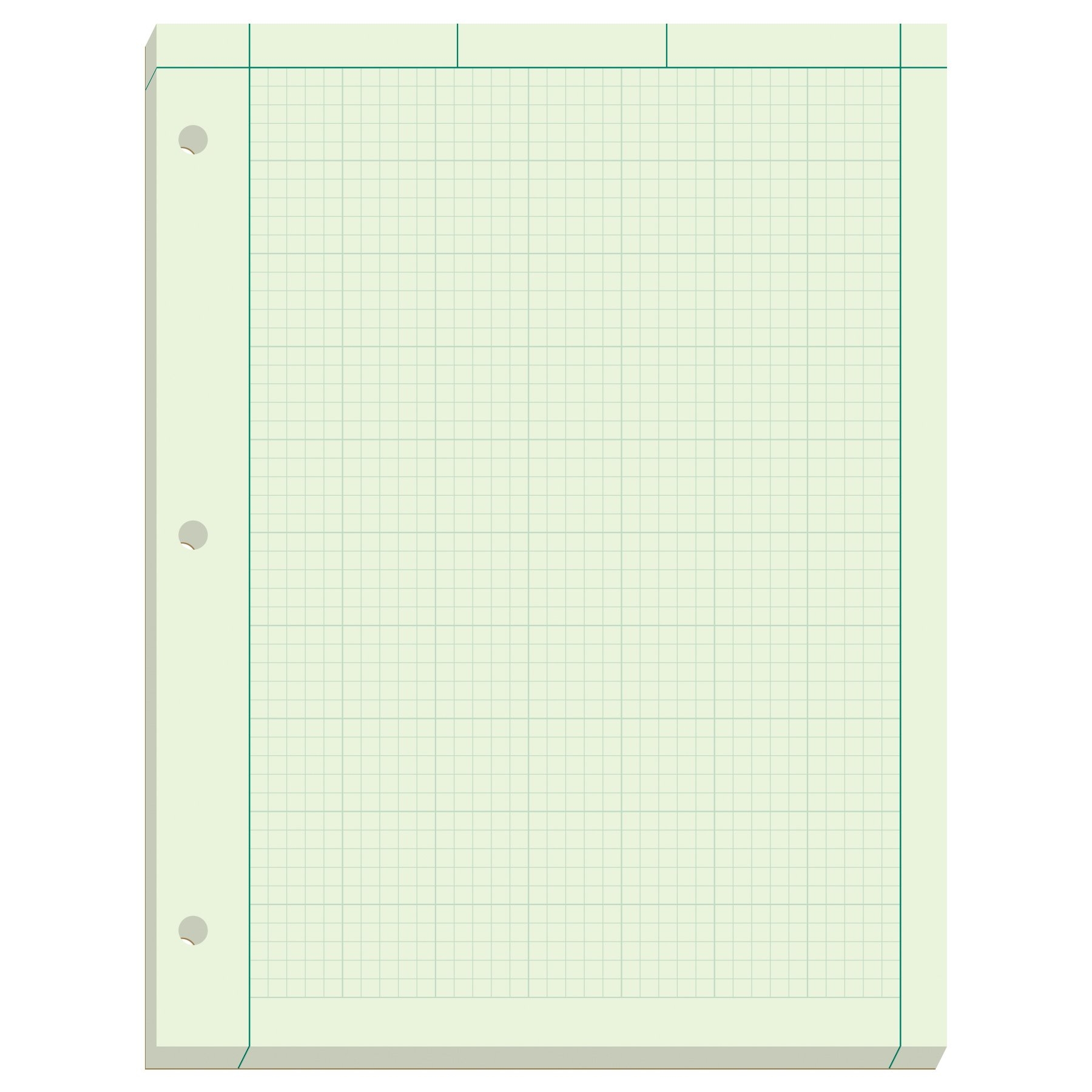 Ampad Engineer Pad 5 Squares Per Inch 8 5 X 11 200 Sheet Pad Green 22 144 Amazon au Everything Else