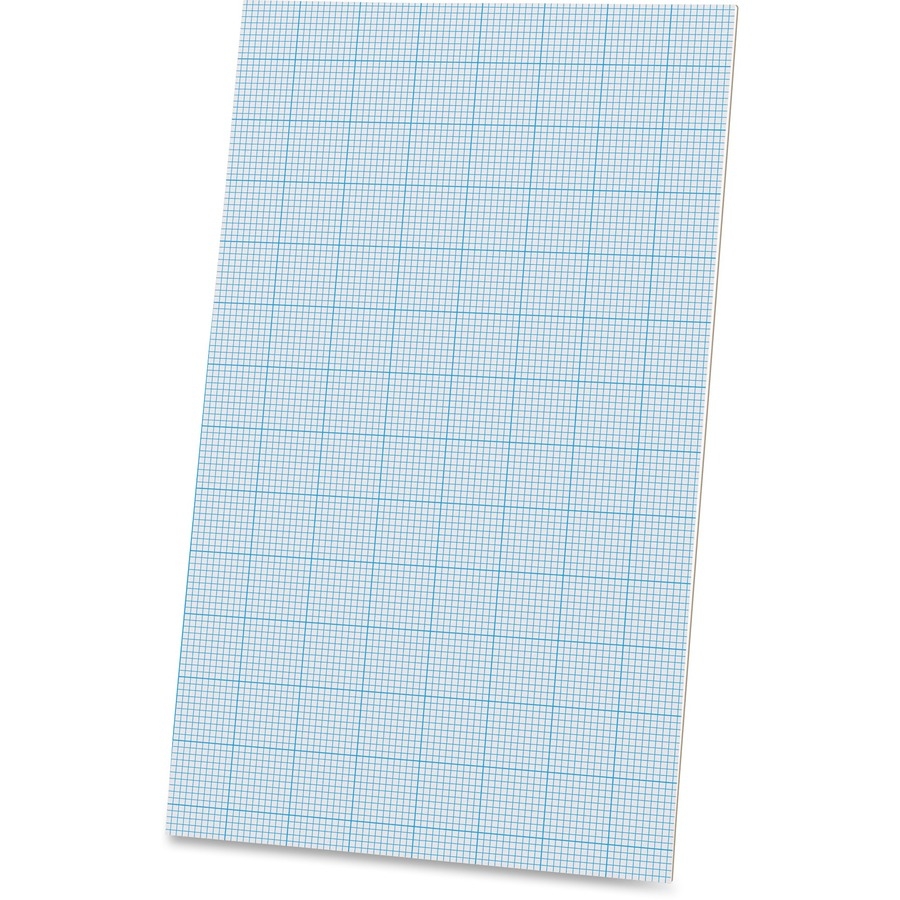 Ampad Graph Pad 40 Sheets Glue 20 Lb Basis Weight Legal 8 1 2 X 14 Sheet Size White Paper Chipboard Backing 1 Pad