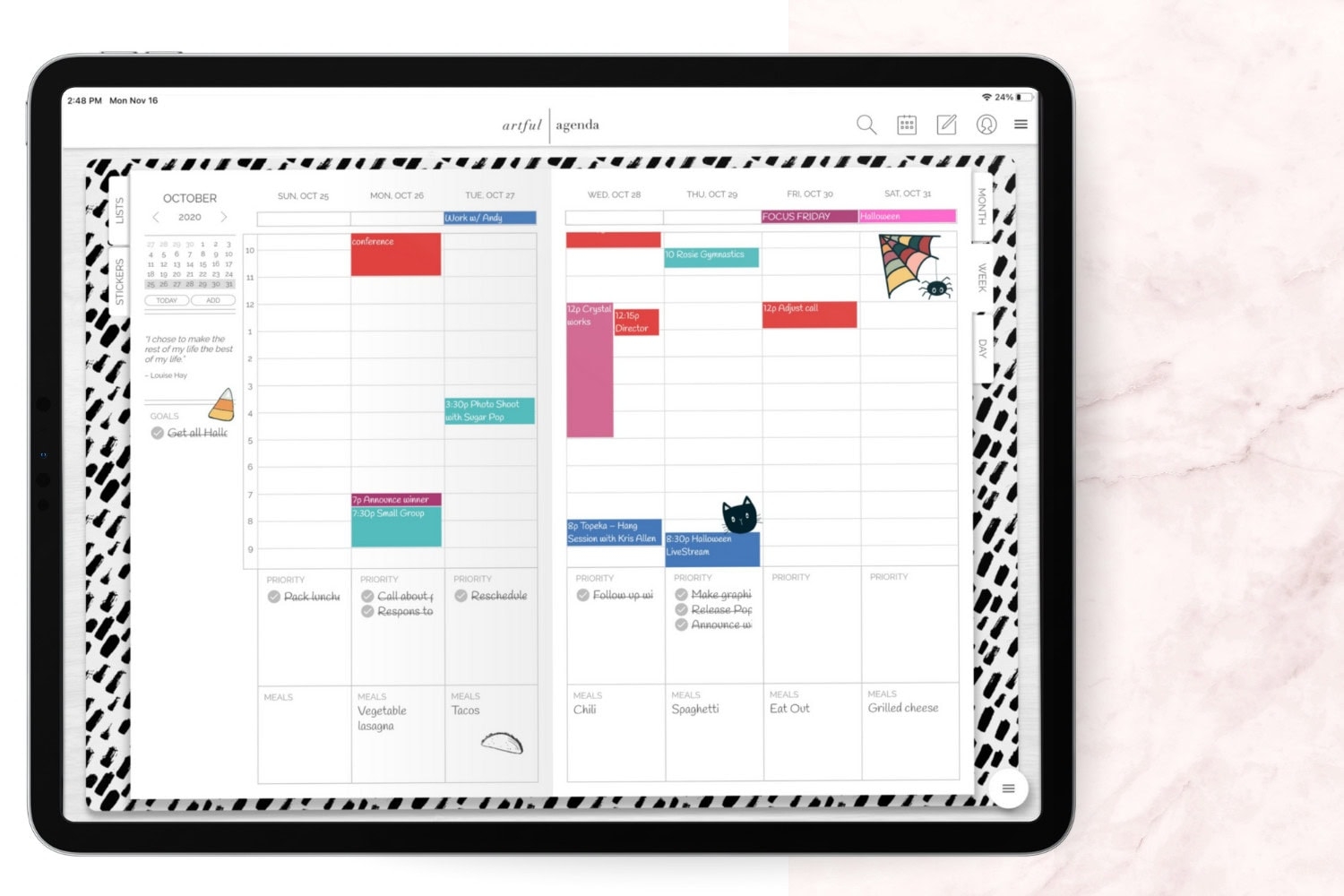 Artful Agenda The Stylish Digital Calendar
