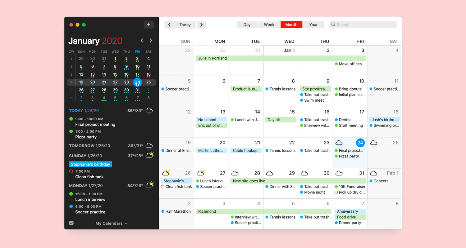 Awesome Calendar App Designs And How To Make Your Own Justinmind