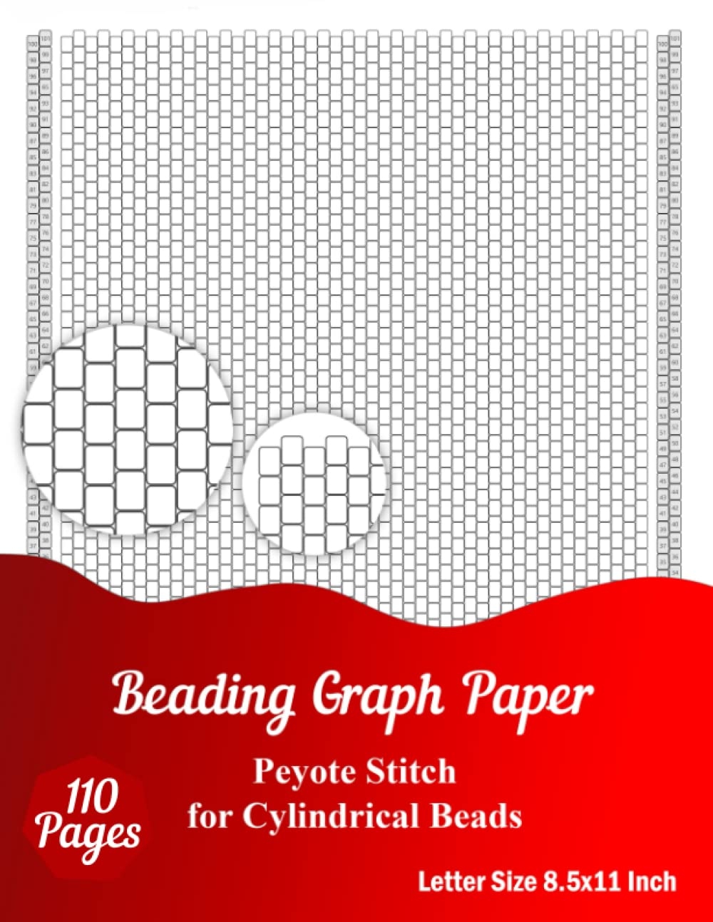 Beading Graph Paper Peyote Stitch Graph Paper For Cylindrical 