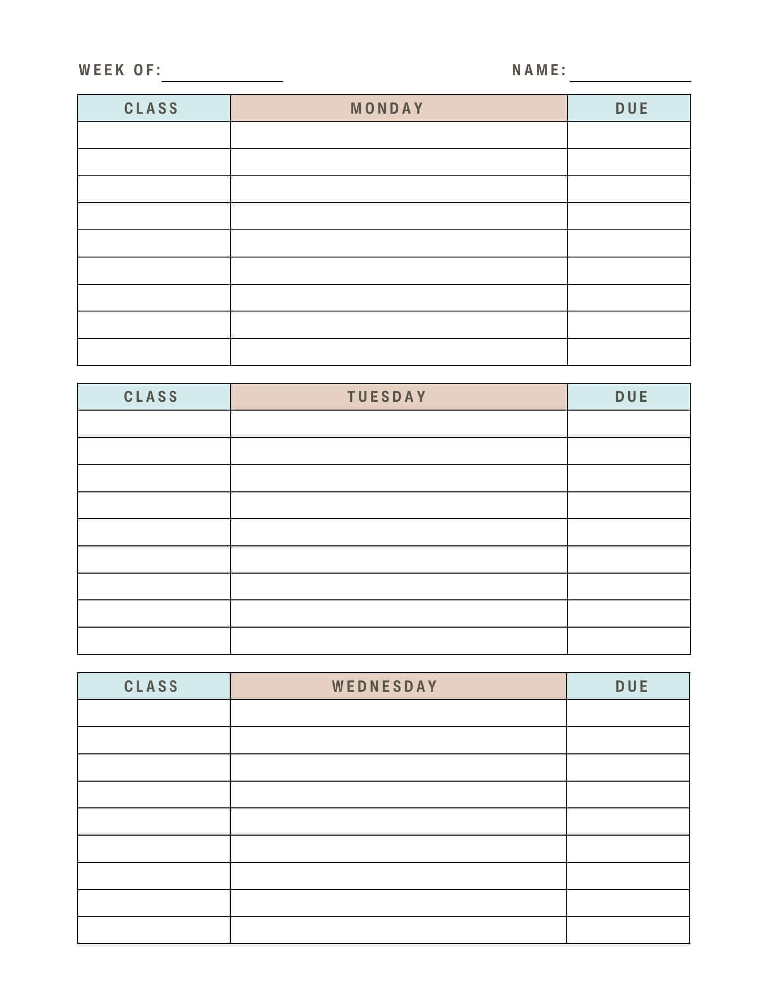 Best Weekly Planners For Students Calendarkart