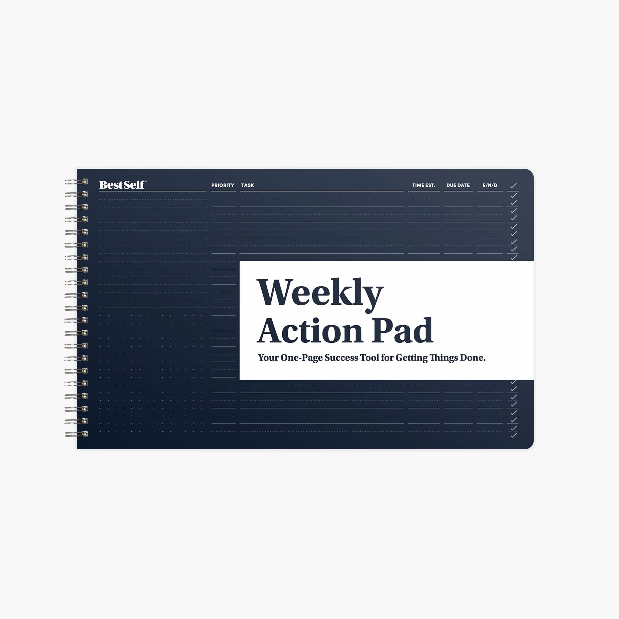 BestSelf Co Weekly Action Pad Walmart Business Supplies