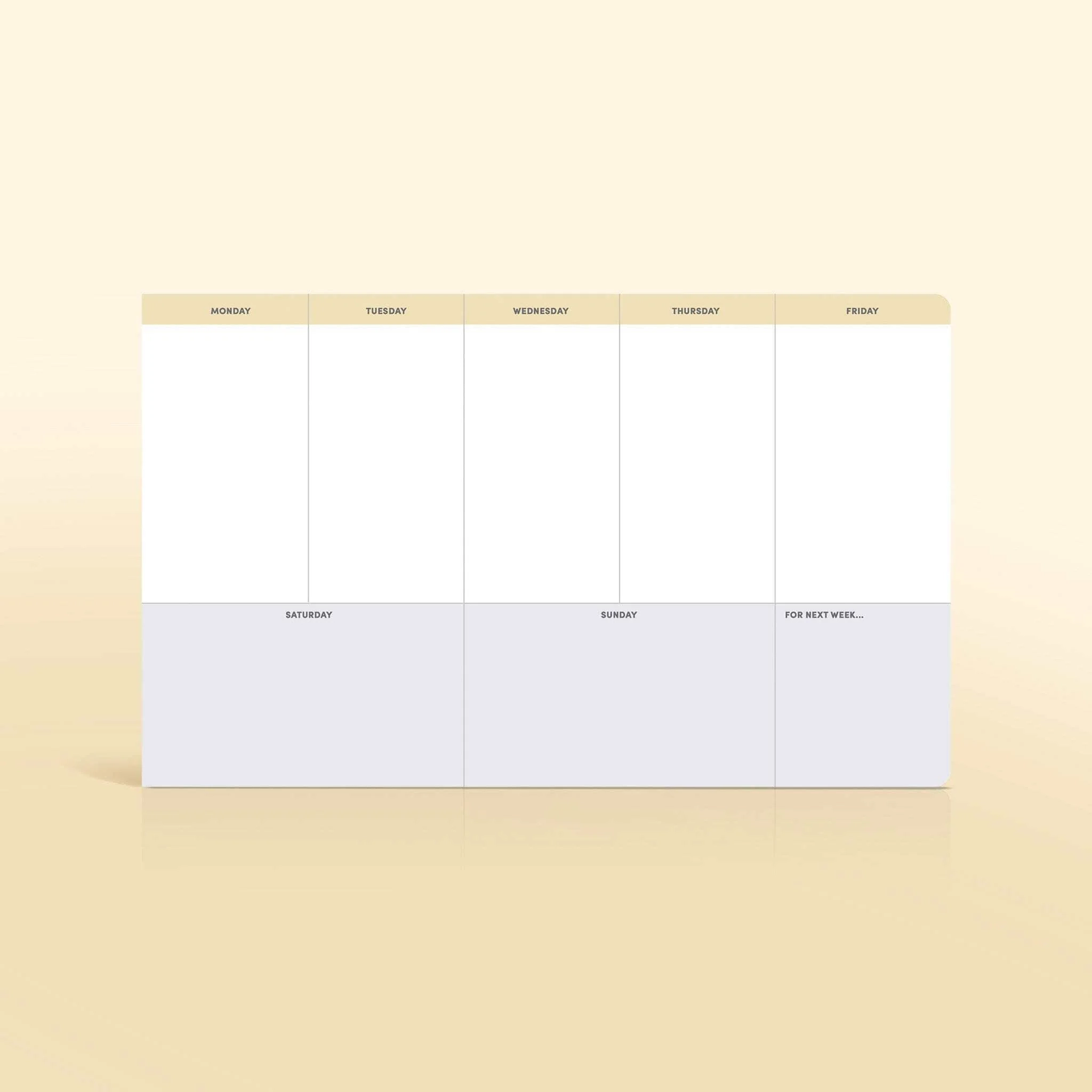 BestSelf Co Weekly Action Pad Walmart Business Supplies