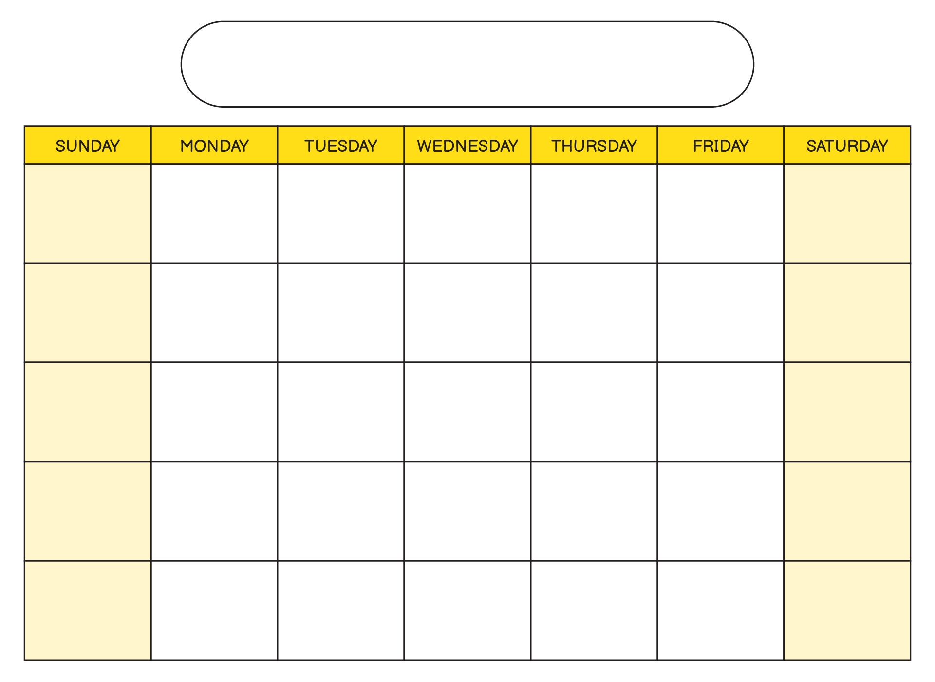 Blank Calendar Pages 10 Free PDF Printables Printablee