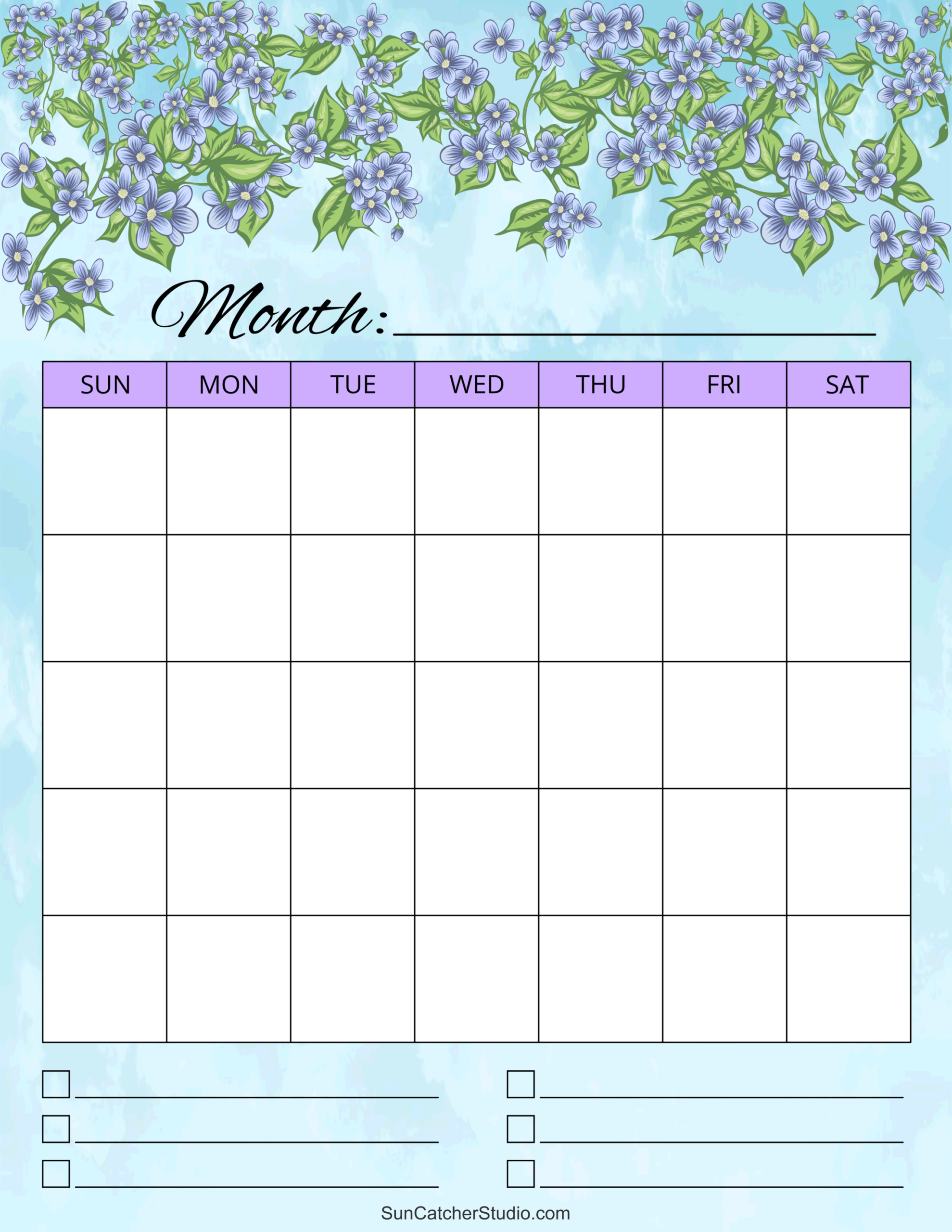 Blank Calendar Templates Monthly amp Weekly Free Printables 