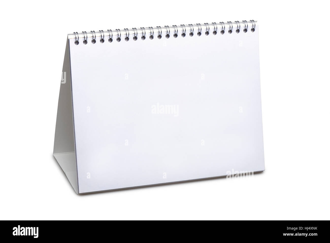 Blank Desk Calendar For Template Isolated On White With Clipping 