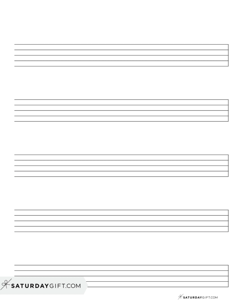 Free Music Lined Paper