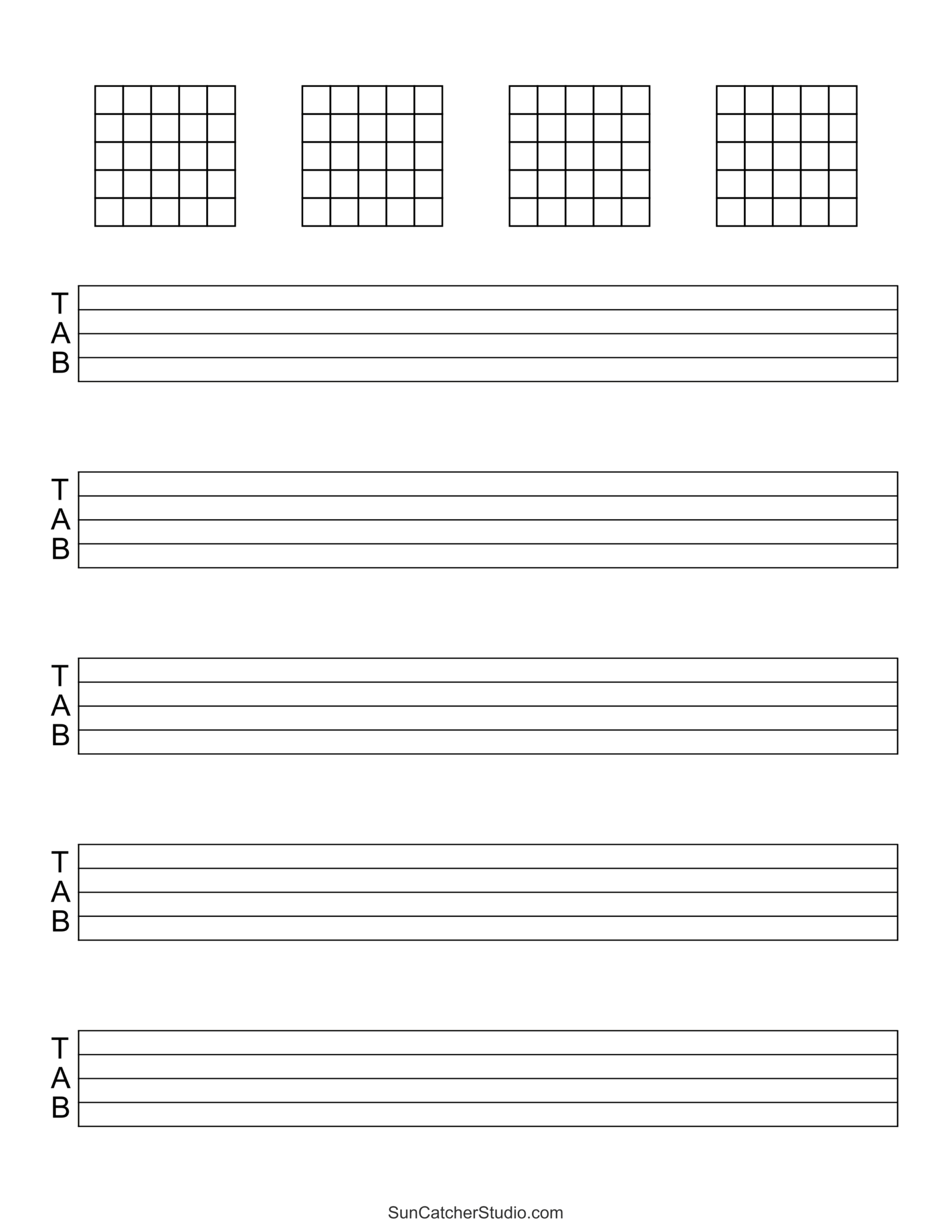 Free Printable Piano Staff Paper