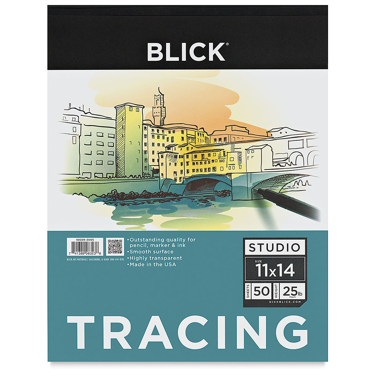 Blick Studio Tracing Paper Pad 11 X 14 50 Sheets BLICK Art 