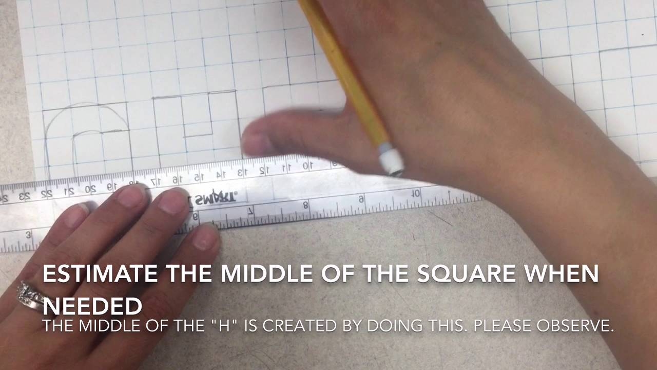 Block Letters On Graph Paper Part 1