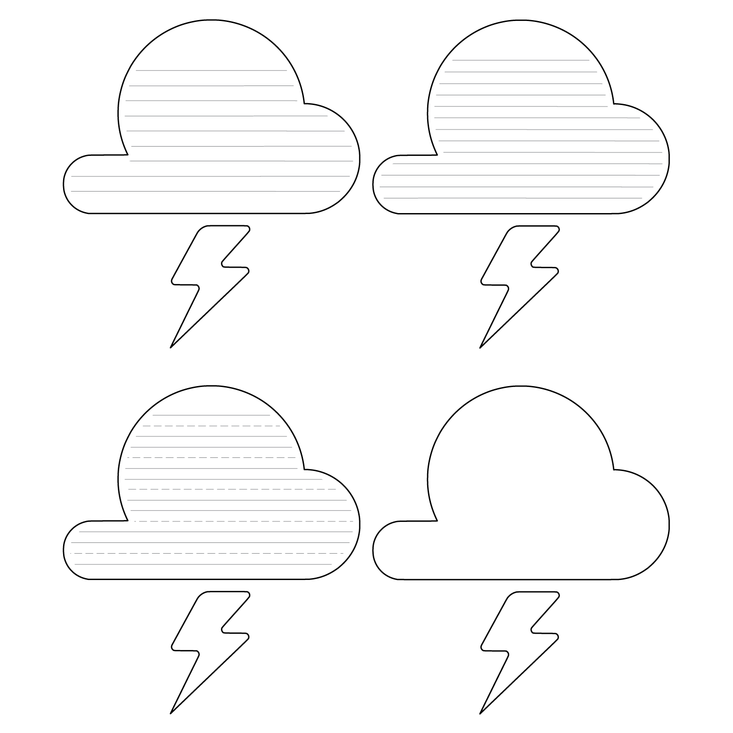 Weather Writing Paper Printable