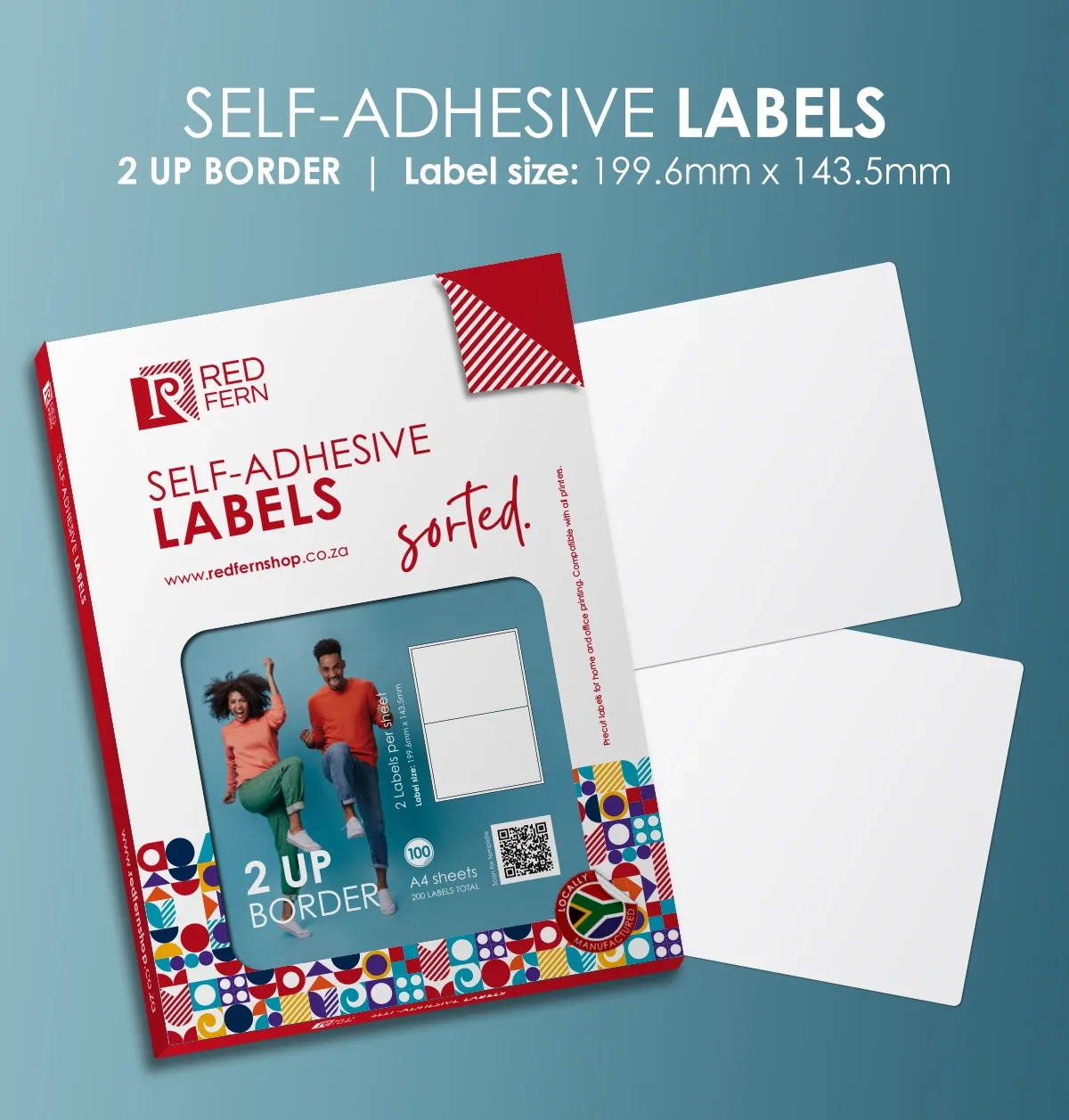 Bordered 2up A4 Self Adhesive Labels Redfern South Afric