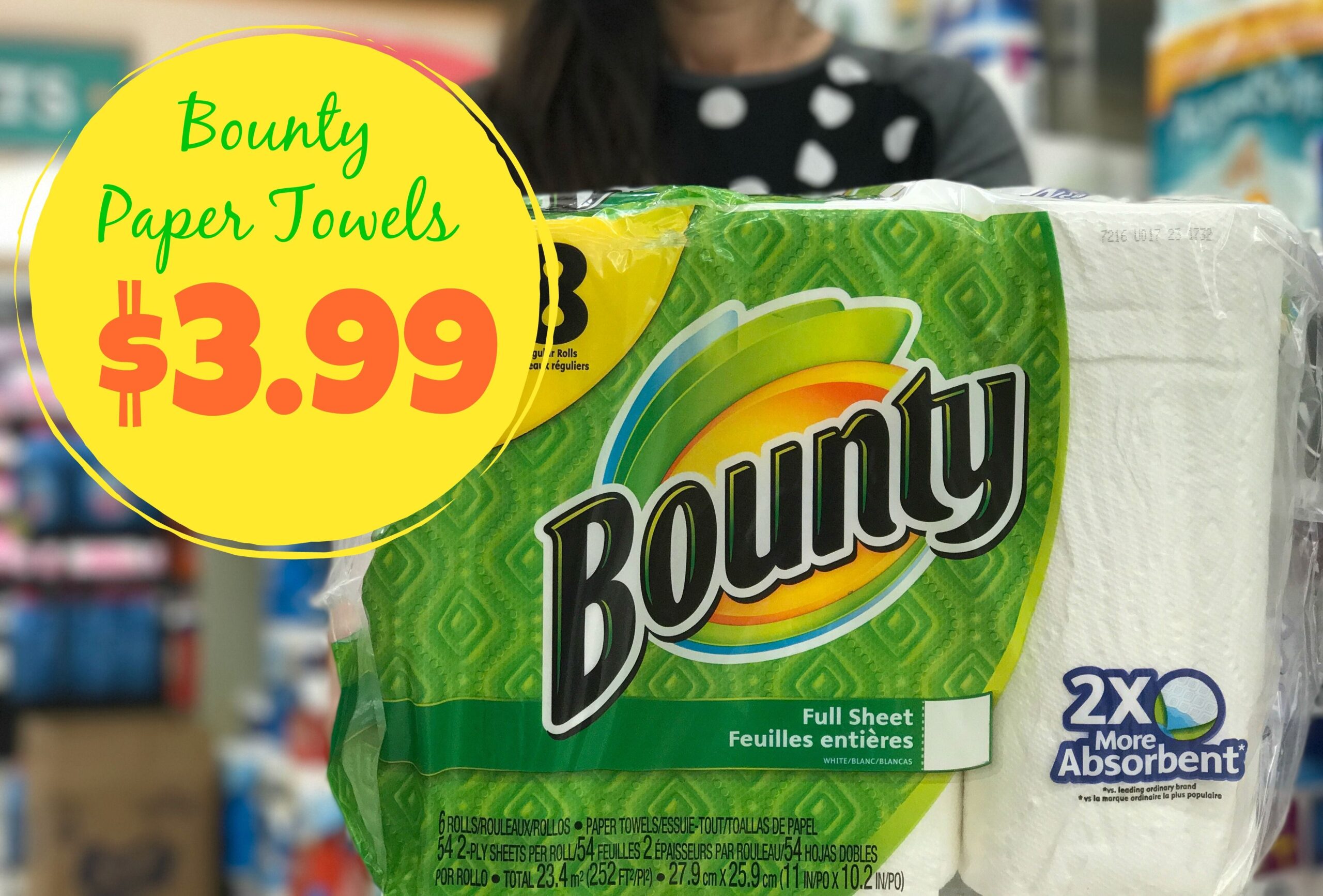 Bounty Paper Towels 6 Big Rolls ONLY 3 99 At Kroger Kroger Krazy